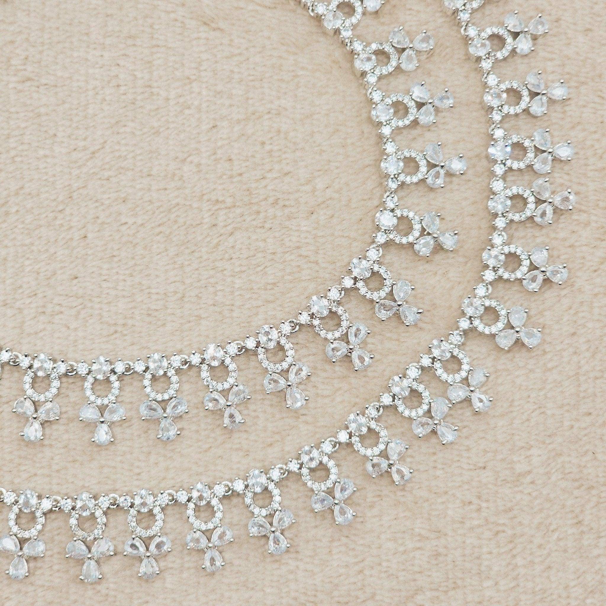 Navin Anklets - Silver – Anklet | Fancy Fab Jewels UK