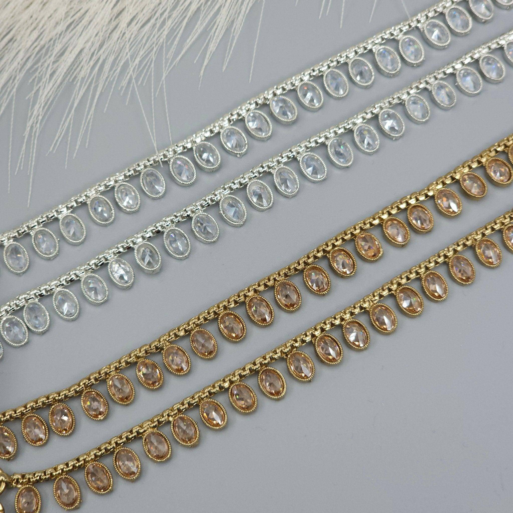 Juhi Anklets Clear – Anklet | Fancy Fab Jewels UK