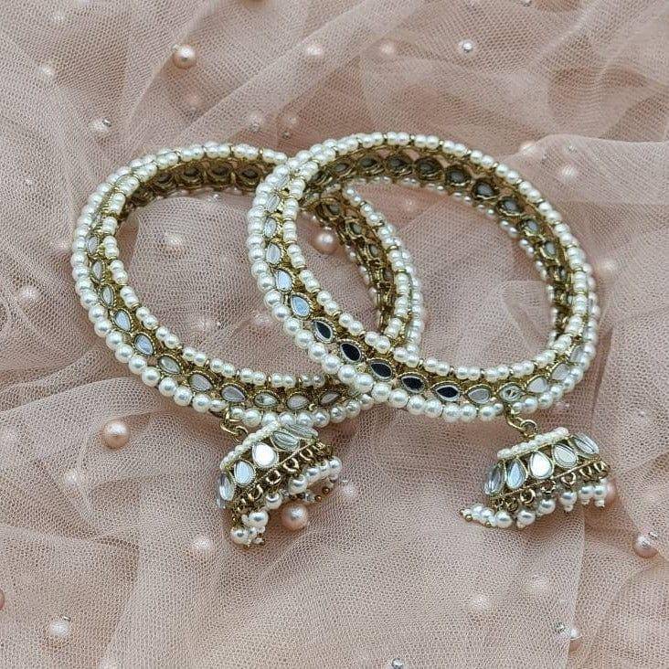 Anita Mirror Jhumka Bangles – Bangles | Fancy Fab Jewels UK