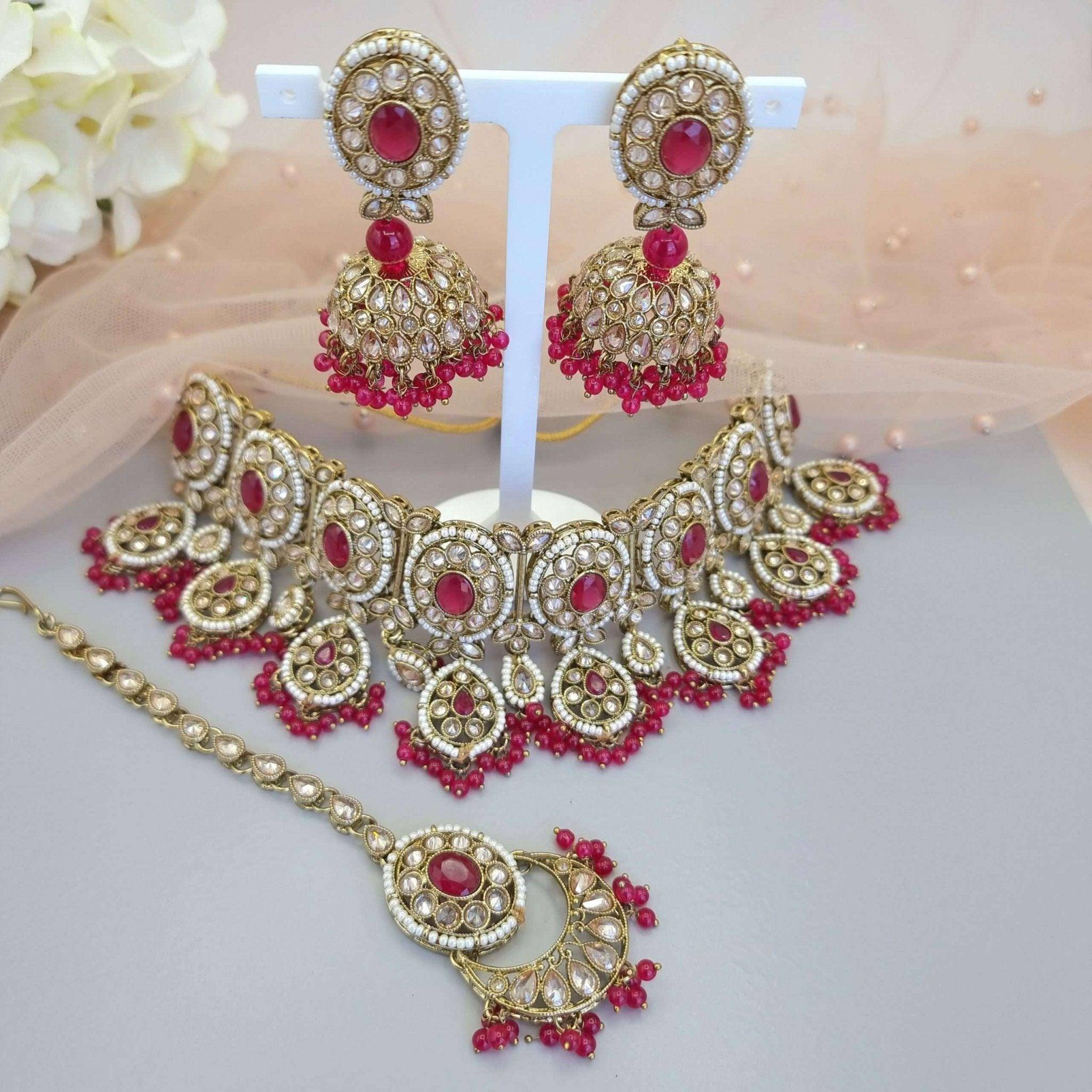 Beena Choker Set – choker necklace | Fancy Fab Jewels UK