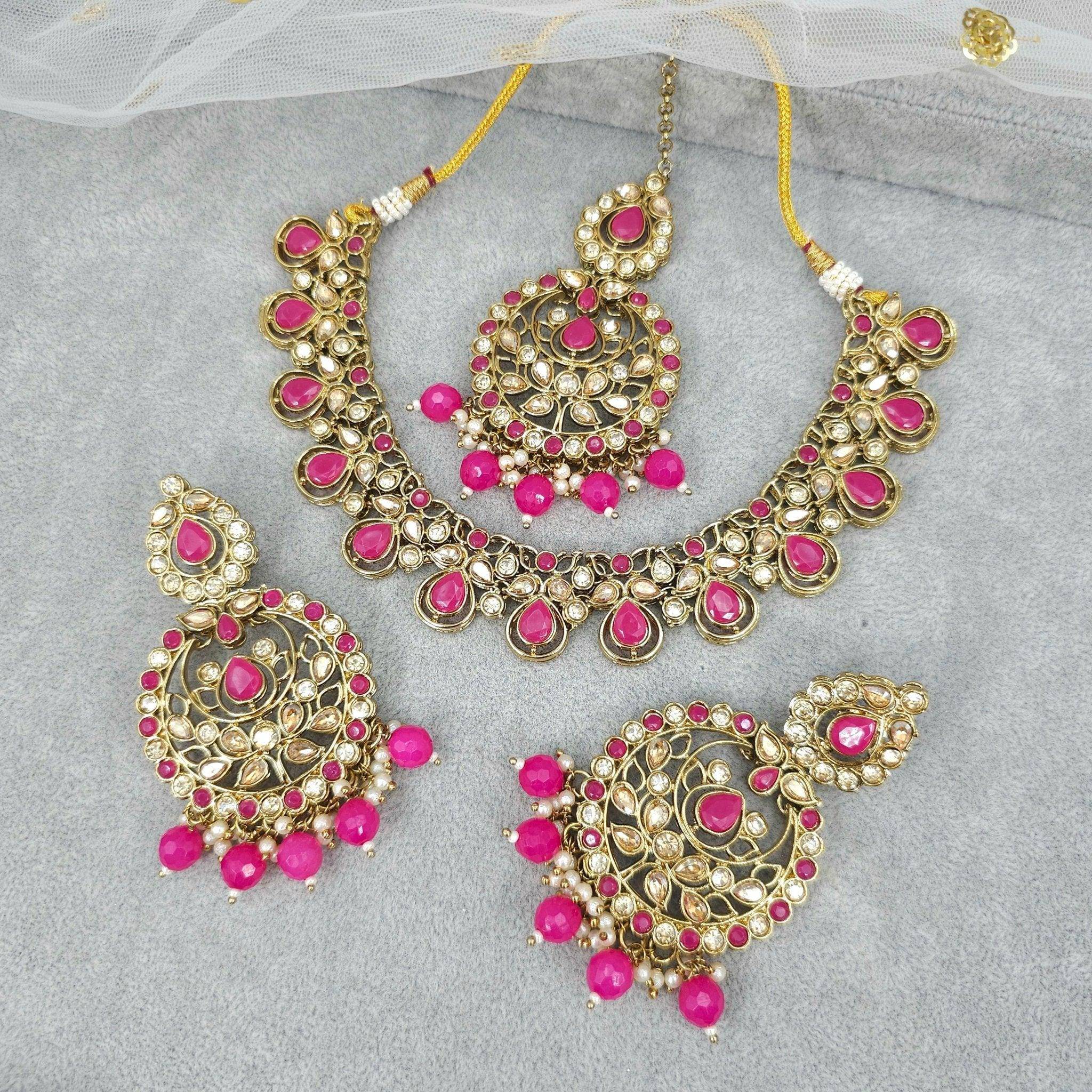 Shayna Set - Available In Seven Colours – choker necklace | Fancy Fab Jewels UK