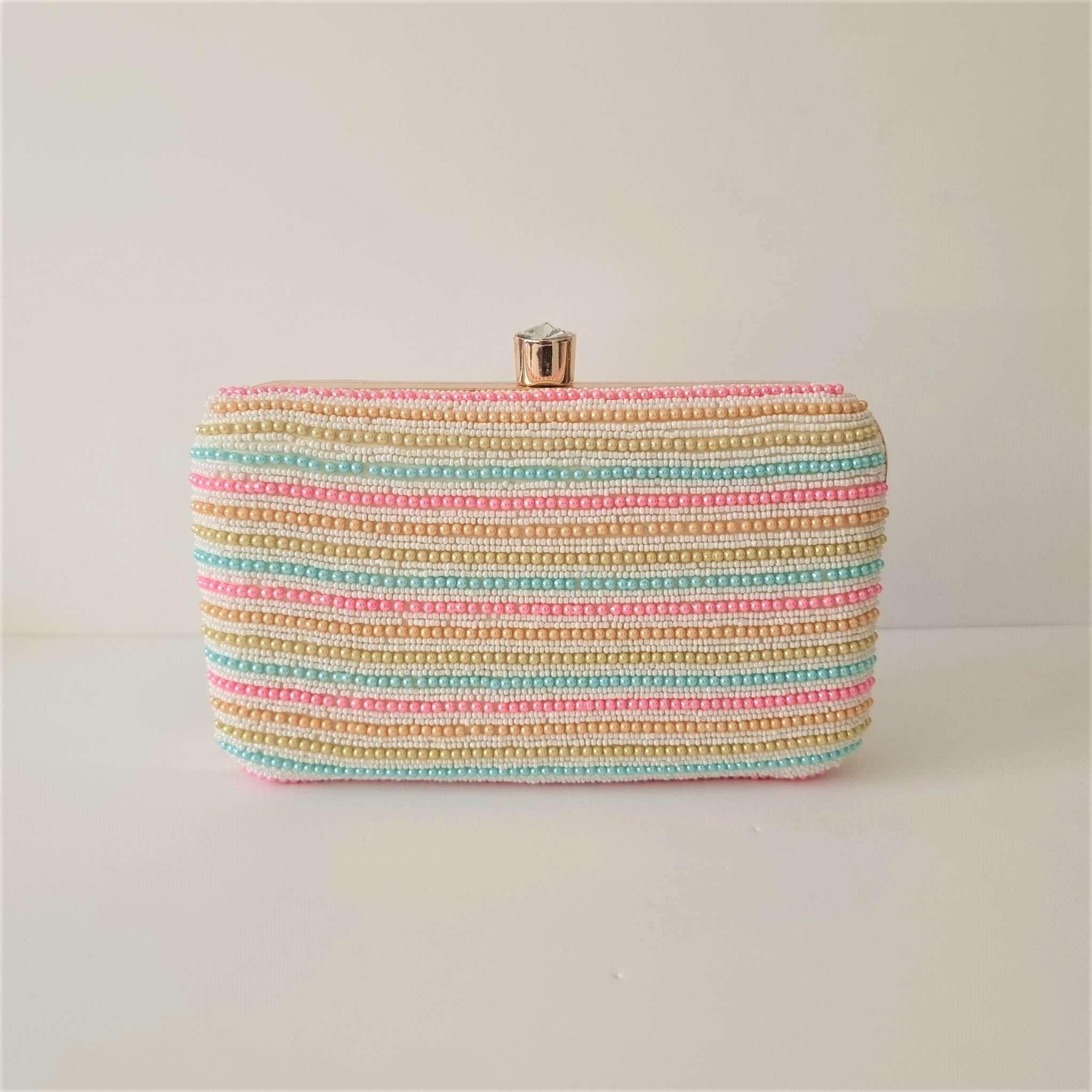 Ariana Pearl Bridal Clutch – Clutch bag | Fancy Fab Jewels UK
