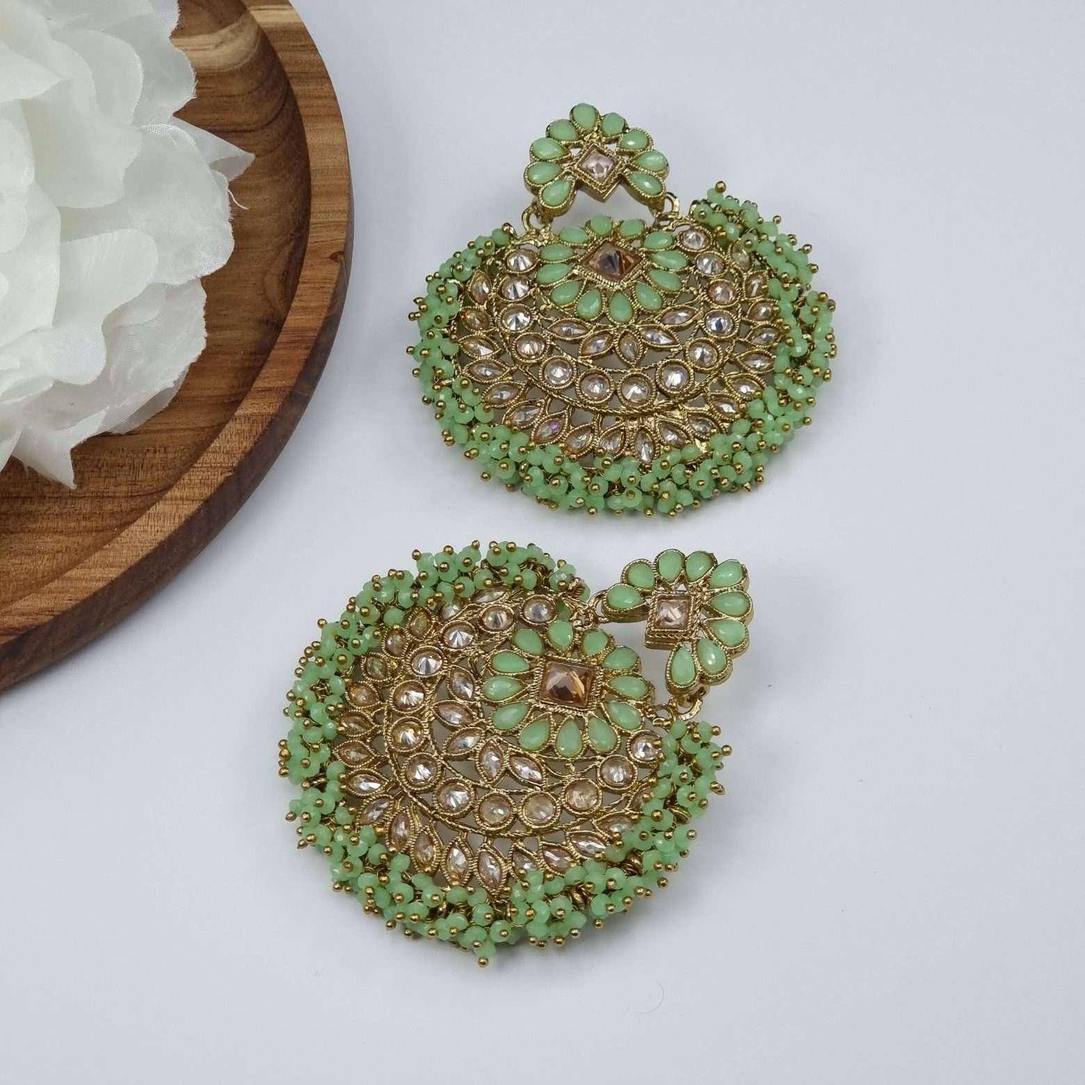 Nidhi Bold Statement Earrings – Earrings | Fancy Fab Jewels UK