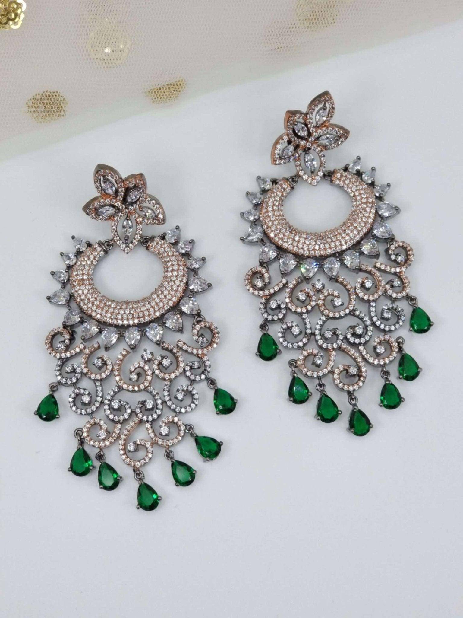 Glamorous Statement Chandelier Earrings – Earrings | Fancy Fab Jewels UK