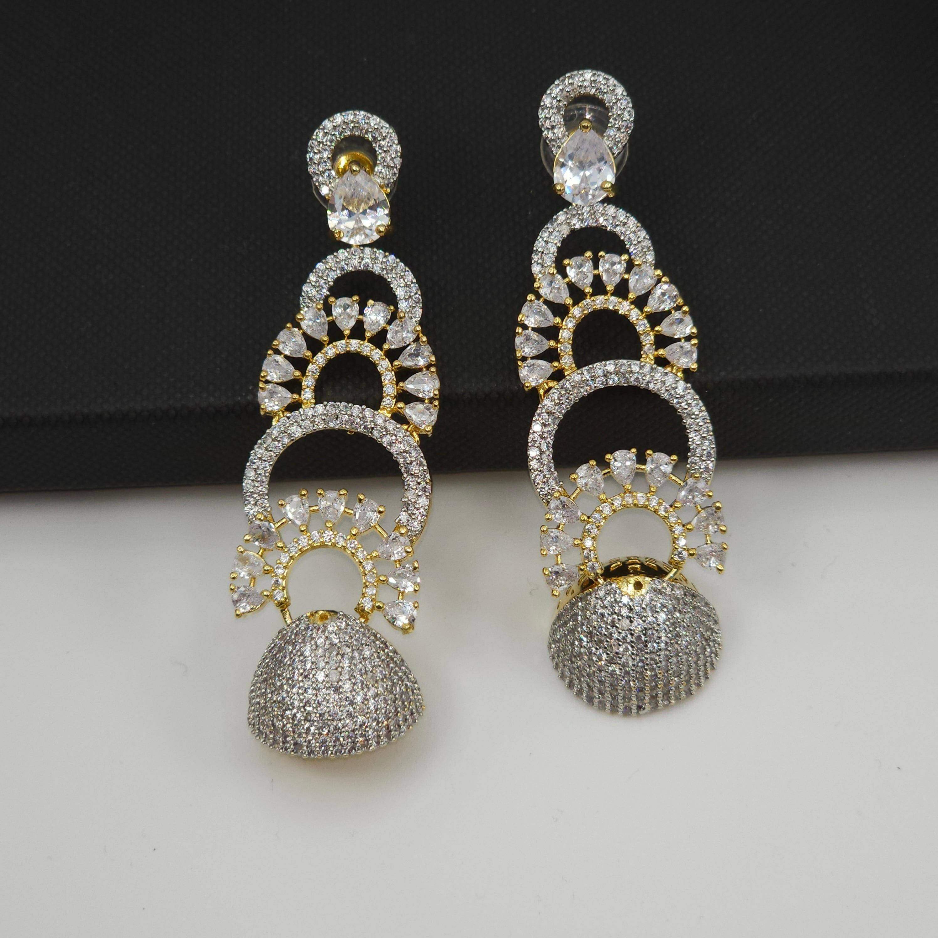Vera American Diamond Dangle Earrings – Earrings | Fancy Fab Jewels UK