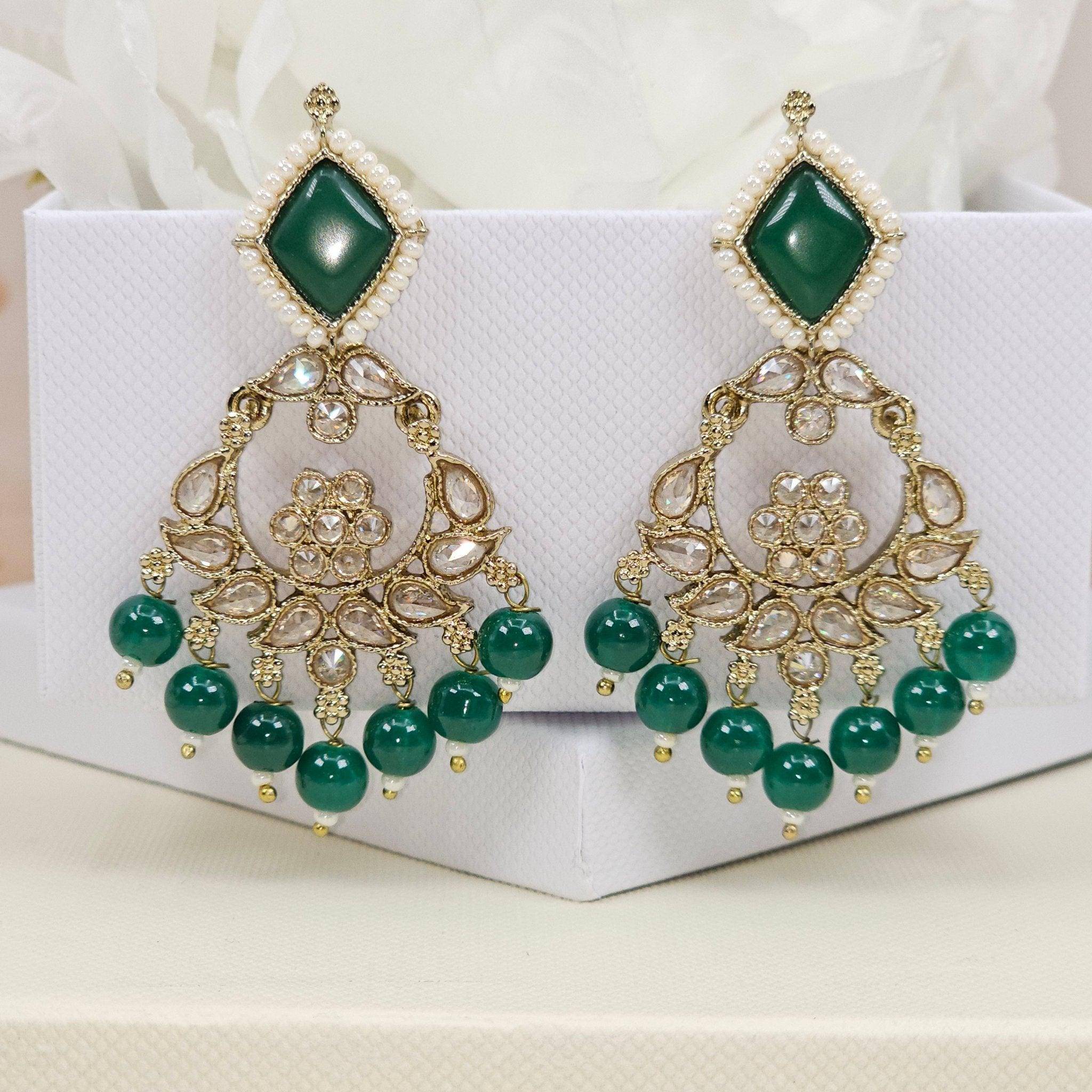 Heeramandi Gold Drop Earrings – Earrings | Fancy Fab Jewels UK