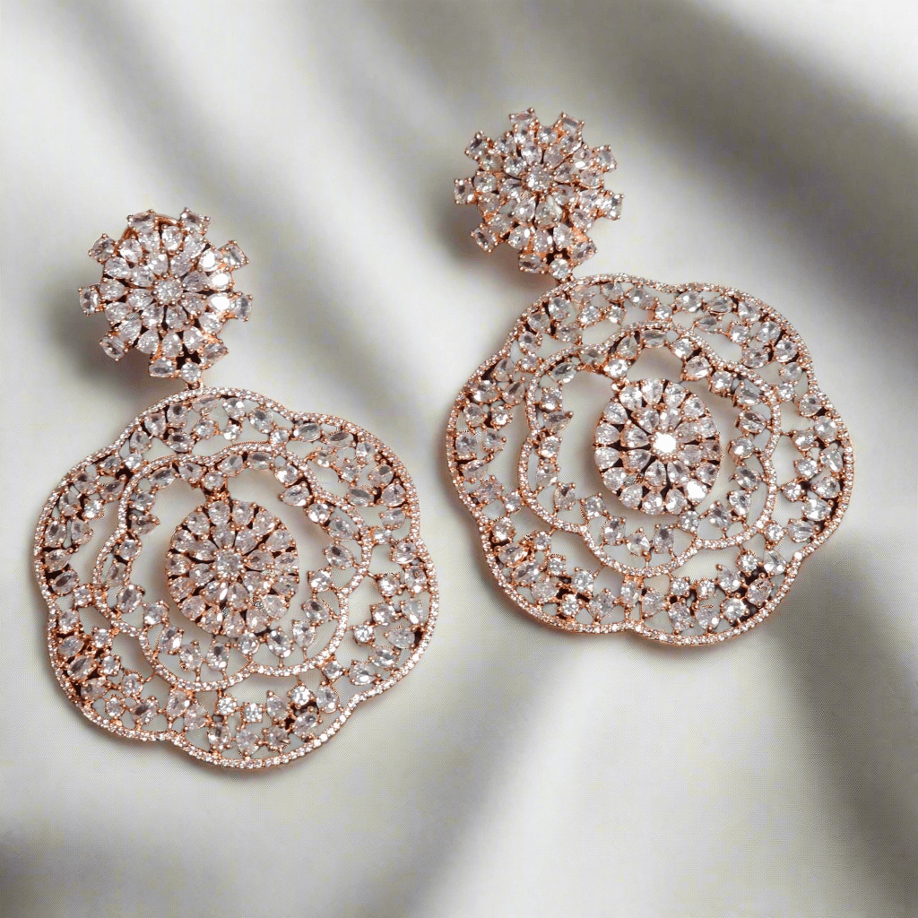 Inaya American Drop Diamond Earrings – Earrings | Fancy Fab Jewels UK