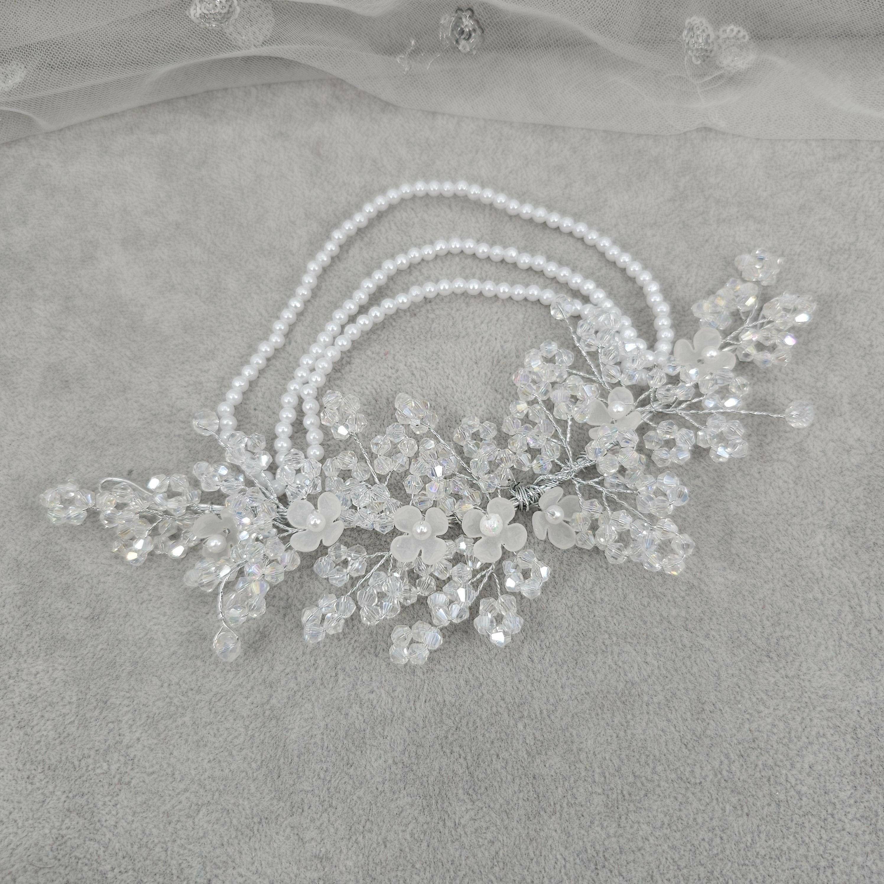 Simona Bridal Hairvine Headpiece Silver – Hair Choti | Fancy Fab Jewels UK