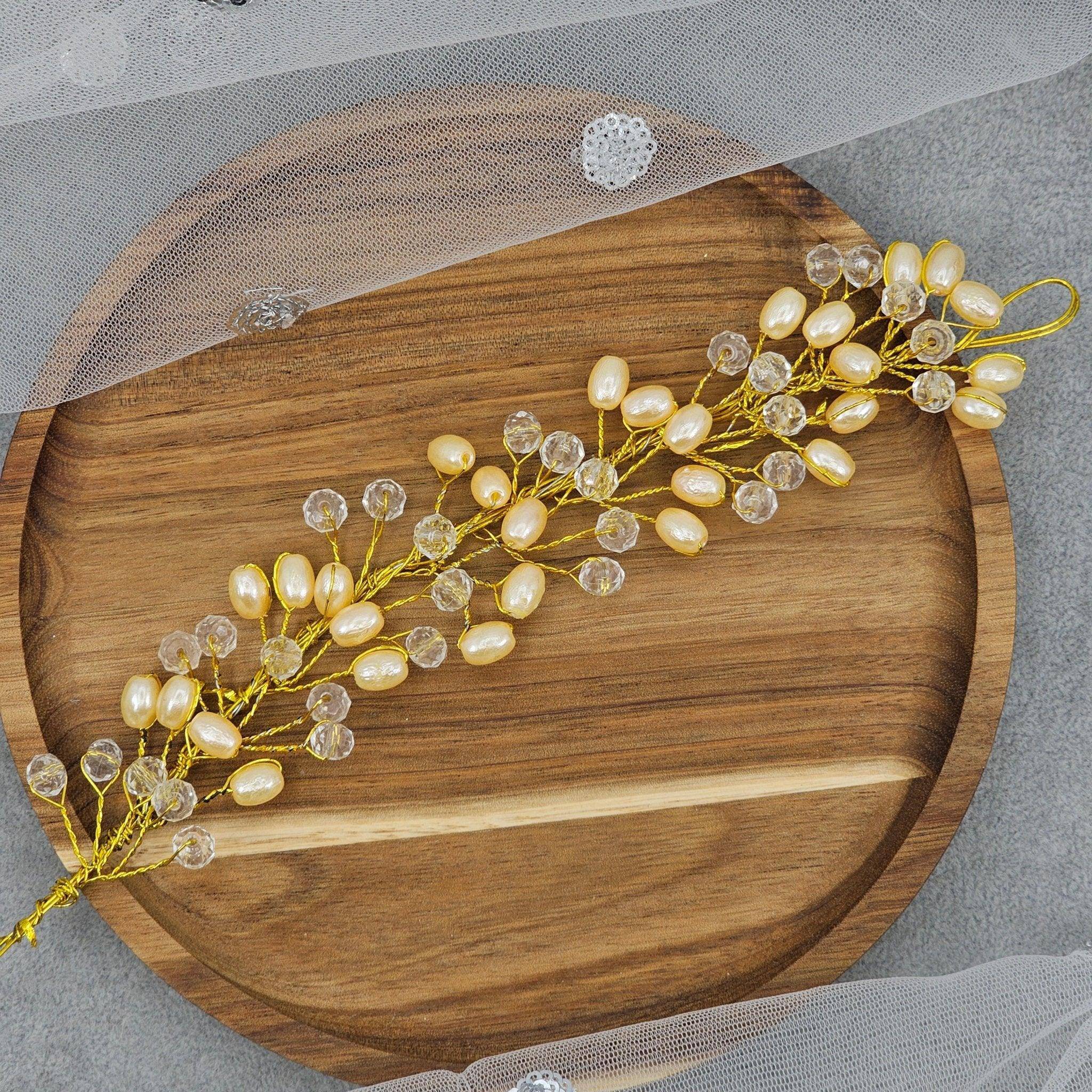 Bridal Hairvine Hair Brooch Headpiece – Hair Choti | Fancy Fab Jewels UK