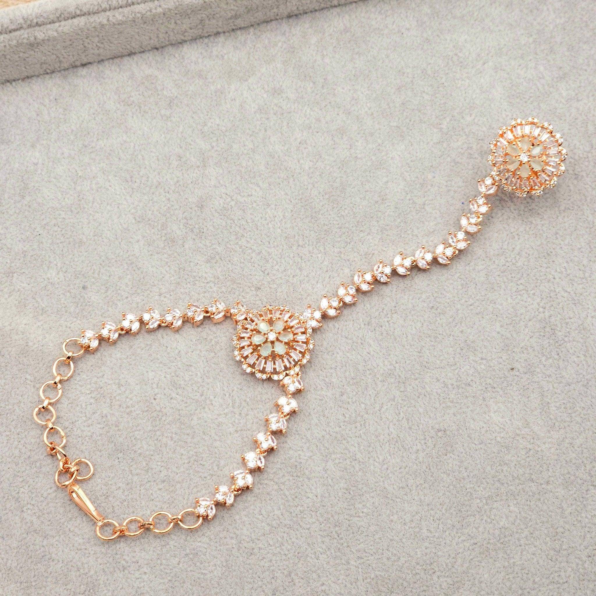 Erin Hathphool - Rose Gold Mint – Hand Pieces | Fancy Fab Jewels UK