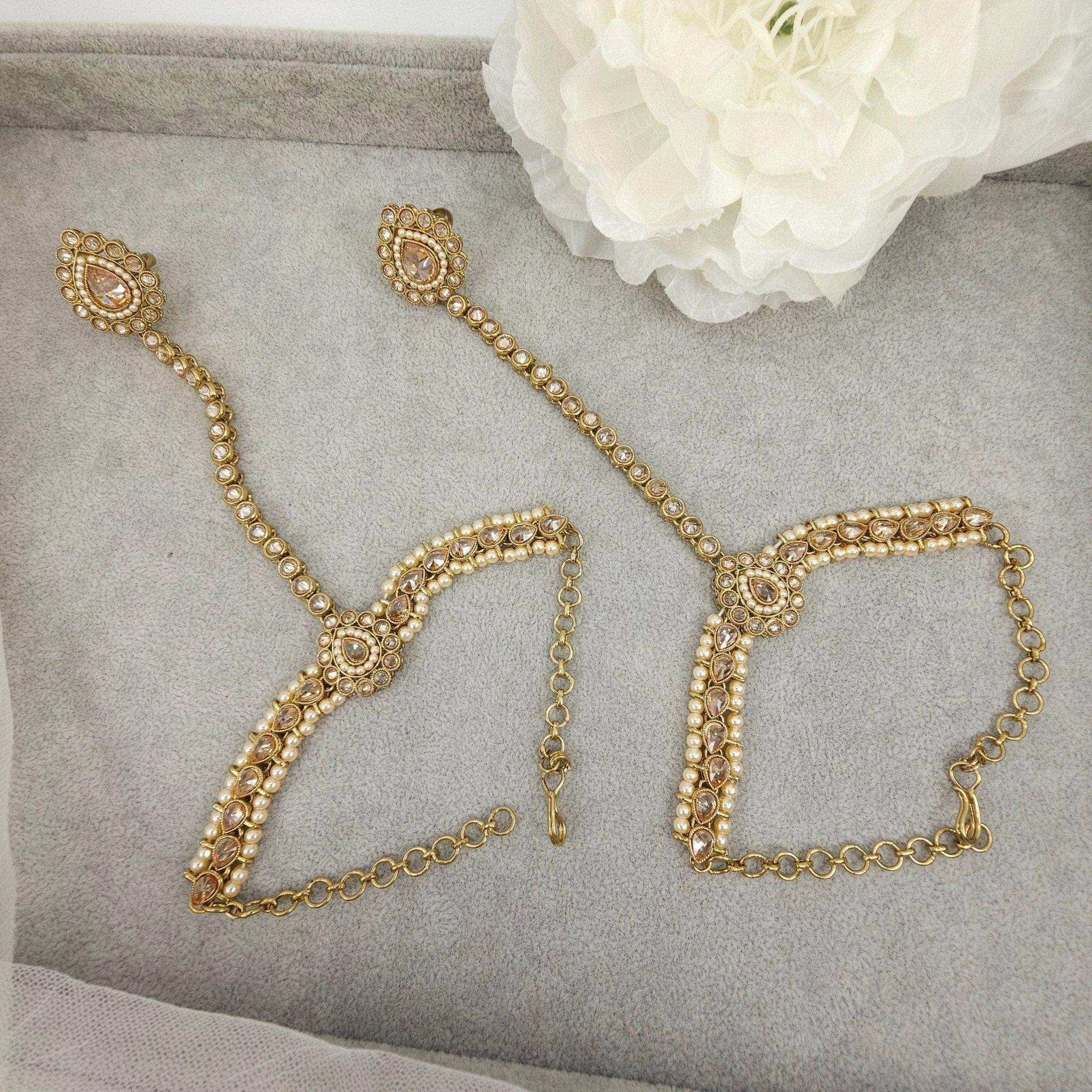 Rabya Antique Polki Hand Pieces – Hand Pieces | Fancy Fab Jewels UK