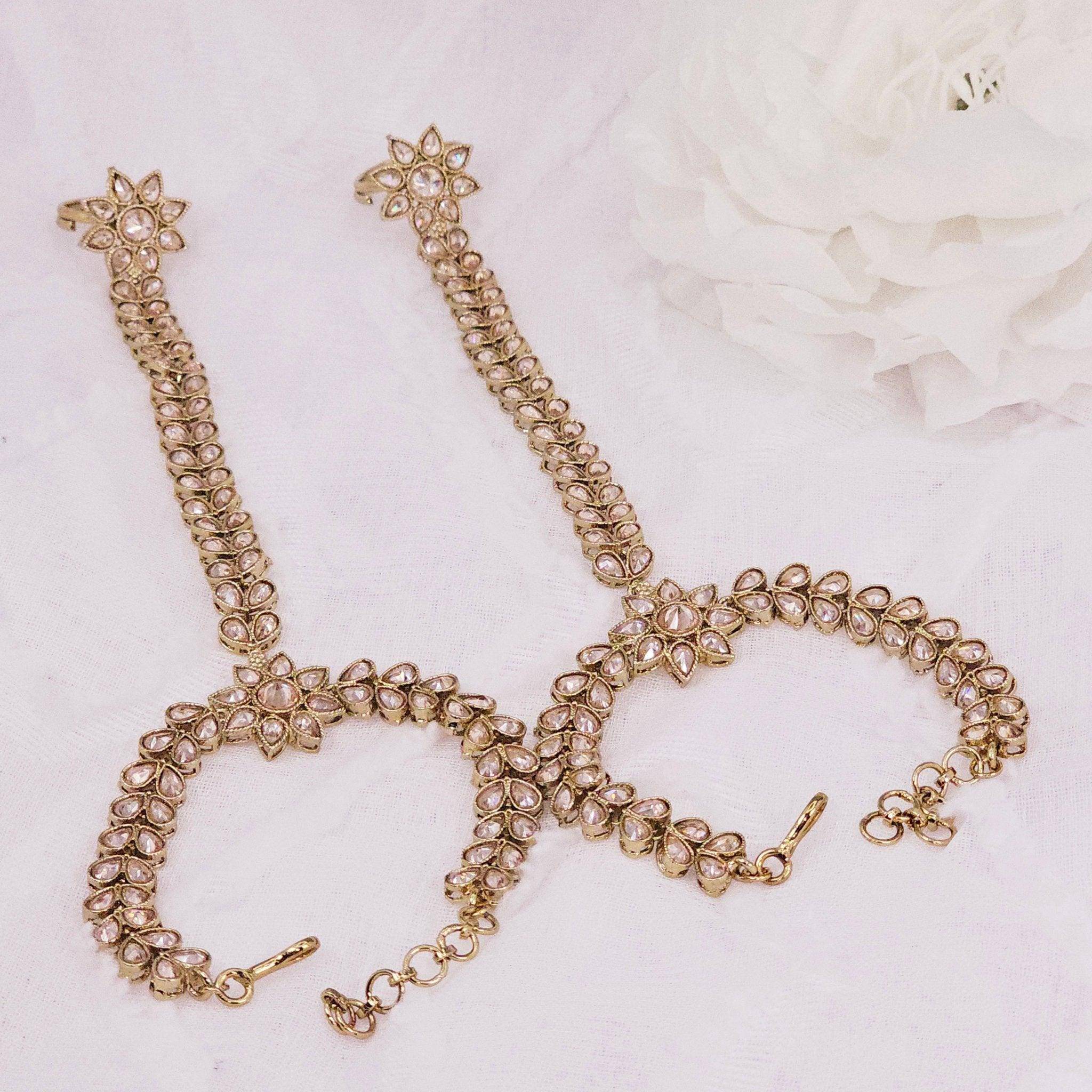 Muneera Polki Hand Pieces Haathphool – Hand Pieces | Fancy Fab Jewels UK