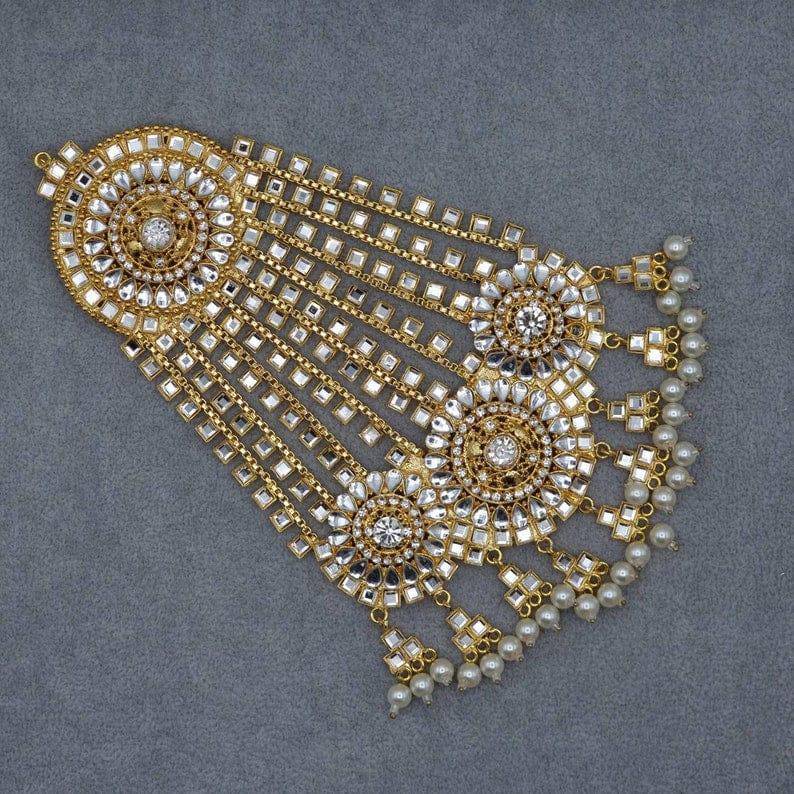 Oversize Bridal Kundan Jhoomar – Jhumar | Fancy Fab Jewels UK