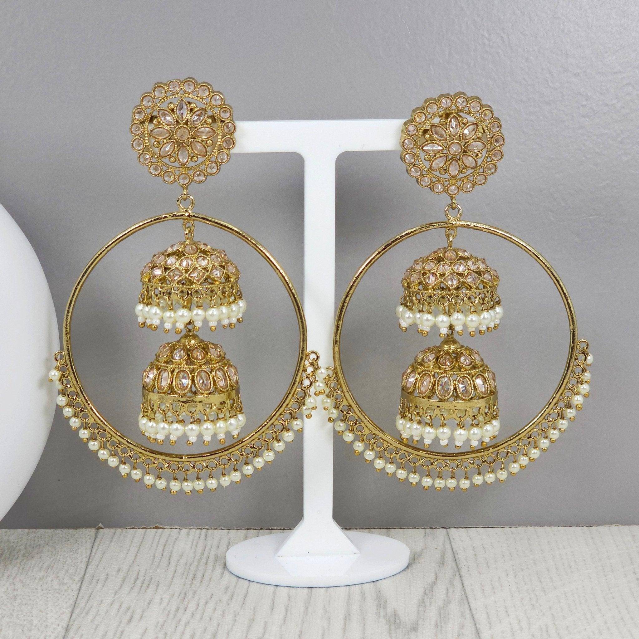 Traditional Indian Jhumka Earrings – Jhumki | Fancy Fab Jewels UK