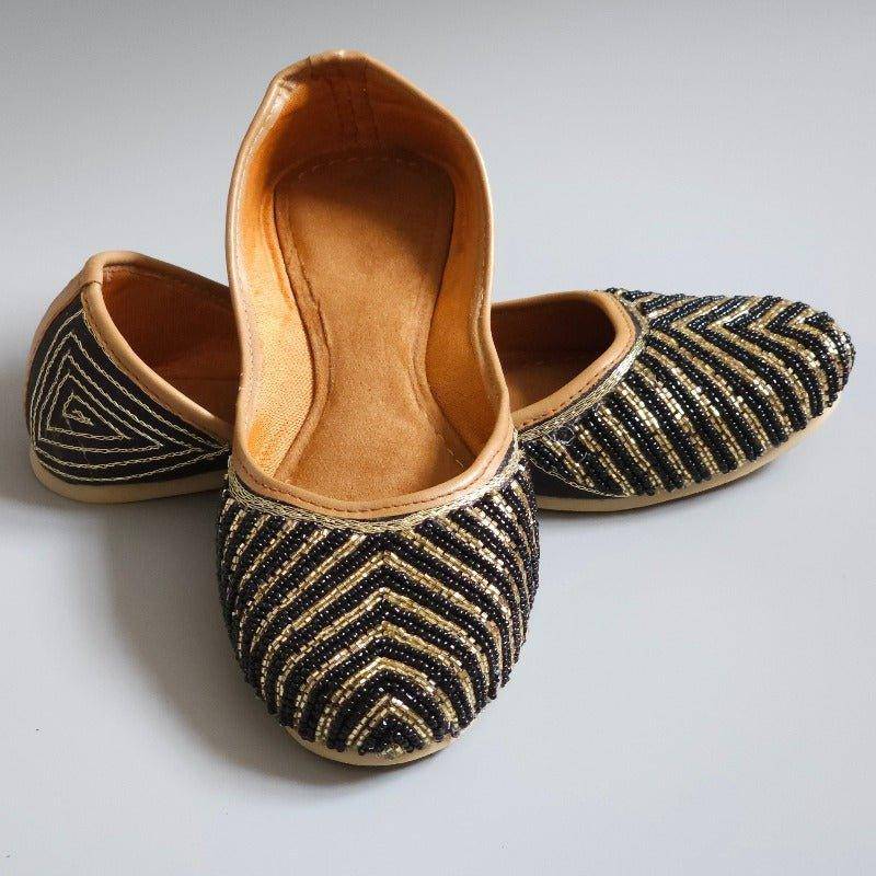 Sheli - Black Gold Ballerina – Jutti | Fancy Fab Jewels UK
