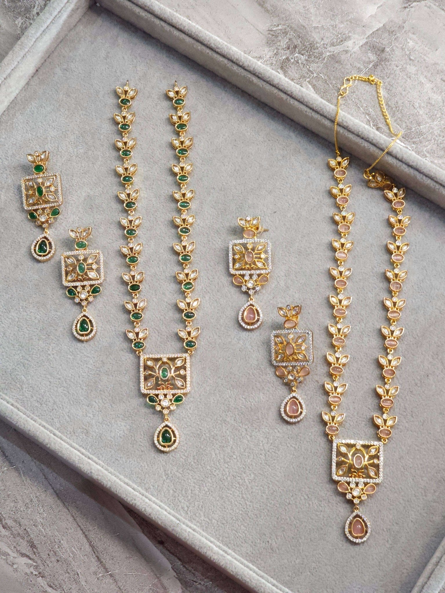 Sonia Moissanite Polki Bridal Choker Necklace Set – Kundan Necklace | Fancy Fab Jewels UK