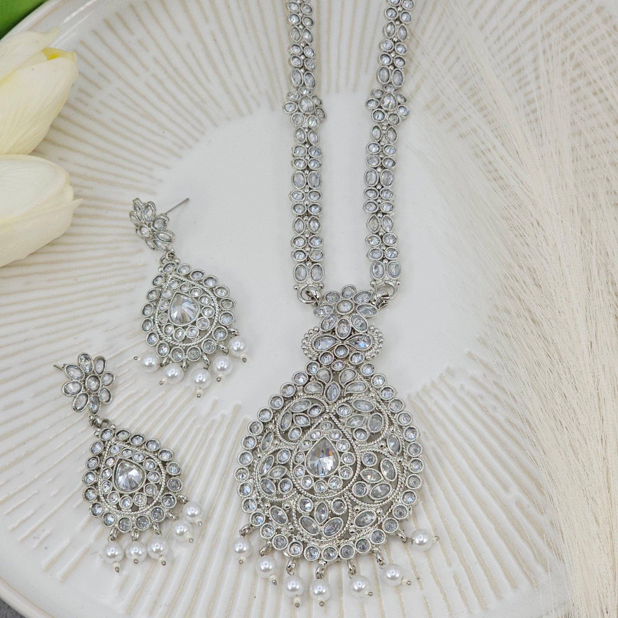 Ania Silver Rani Haar Set – long necklace | Fancy Fab Jewels UK