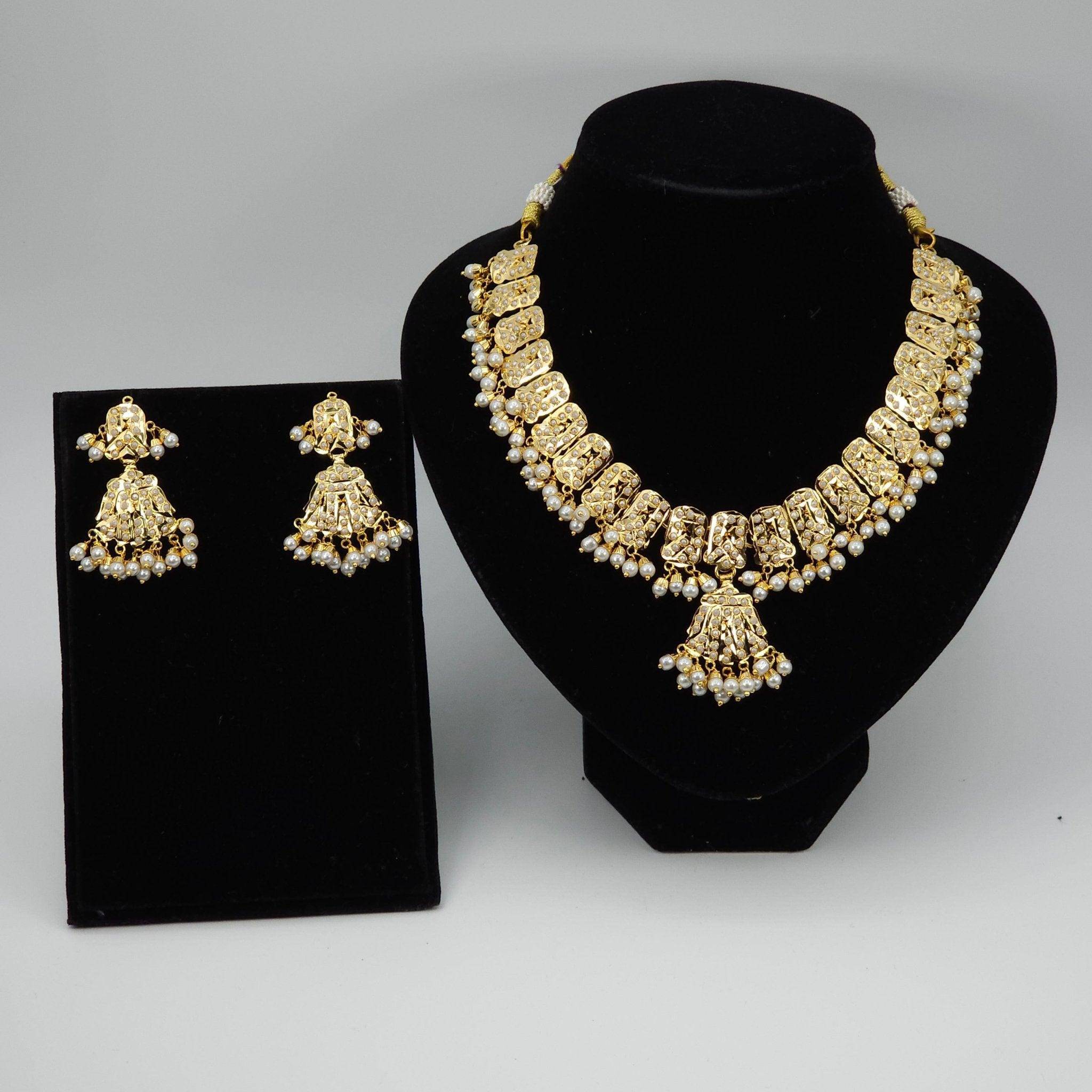 Dipali Jadau Choker Set - Elegant Jewelry for Weddings and Special Occasions – long necklace | Fancy Fab Jewels UK