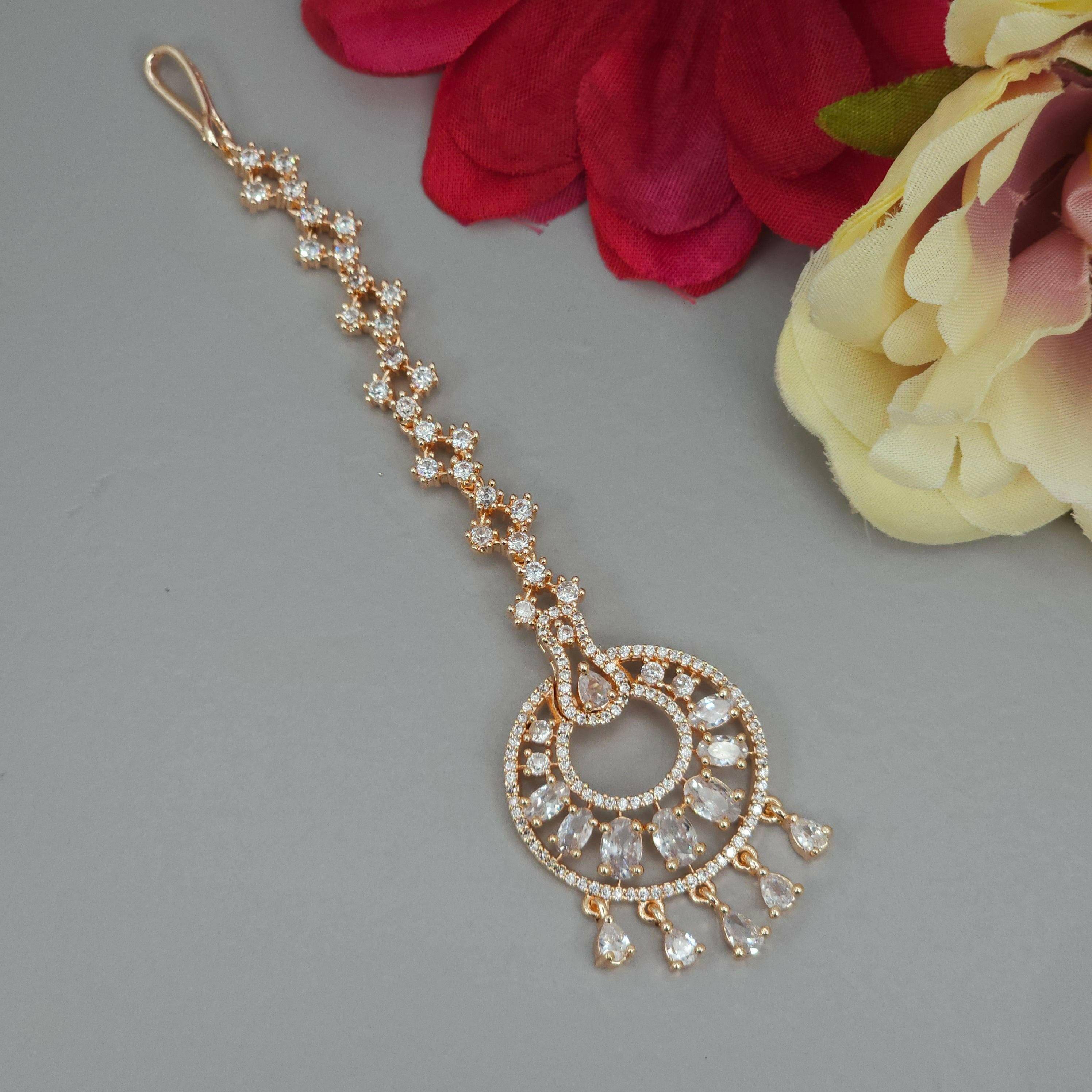 Zia CZ Mangtikka - Rosegold – Mangtikka | Fancy Fab Jewels UK