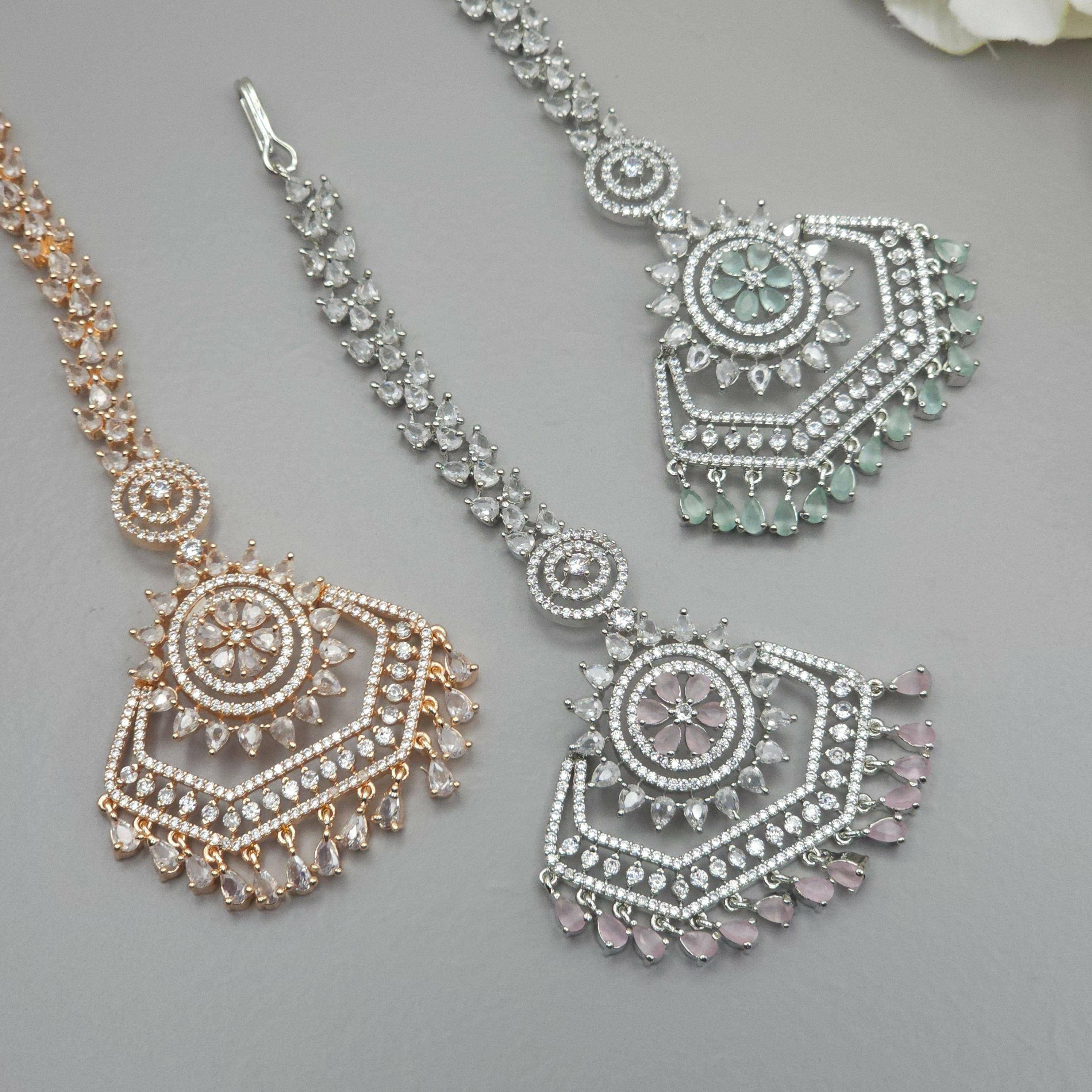 Vinni American Diamond CZ Mangtikka – Mangtikka | Fancy Fab Jewels UK