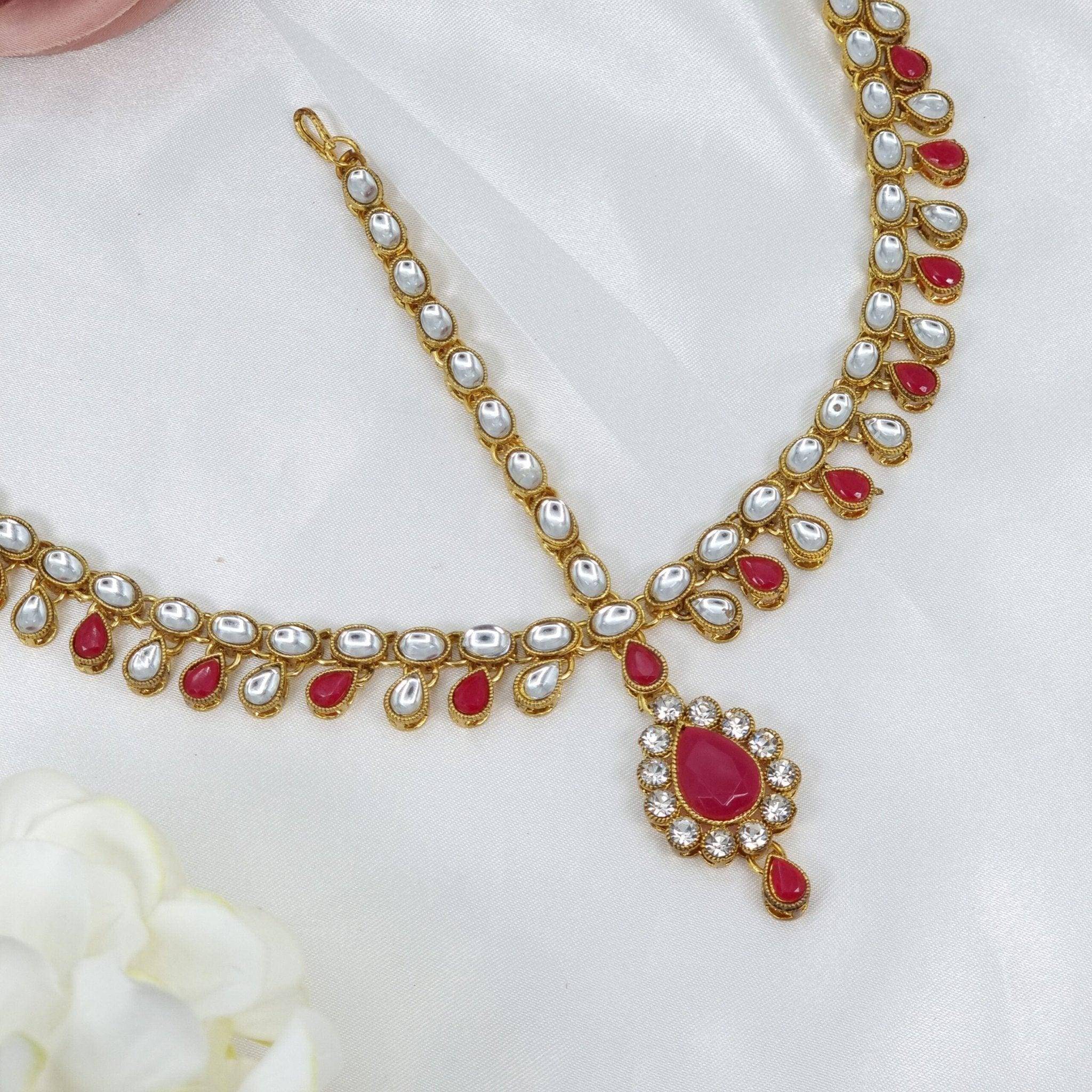 Kundan Stone intricate – Mathapatti | Fancy Fab Jewels UK