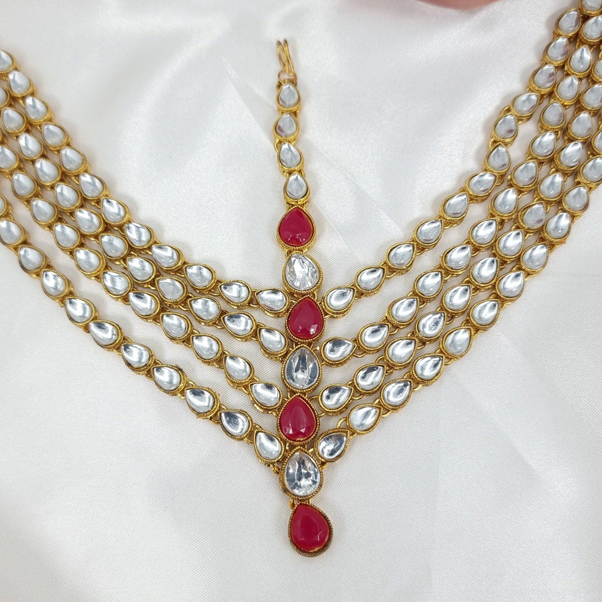 Kundan Stone intricate Mathapatti – Mathapatti | Fancy Fab Jewels UK