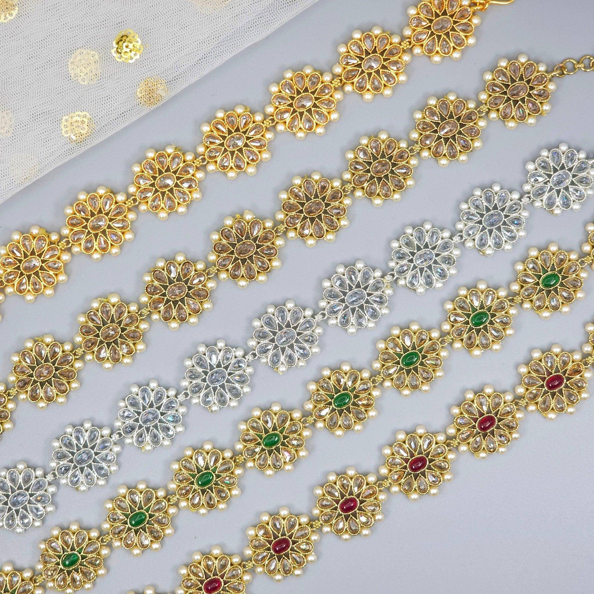 Emma Antique Gold Polki Mathapatti Headpiece – Mathapatti | Fancy Fab Jewels UK