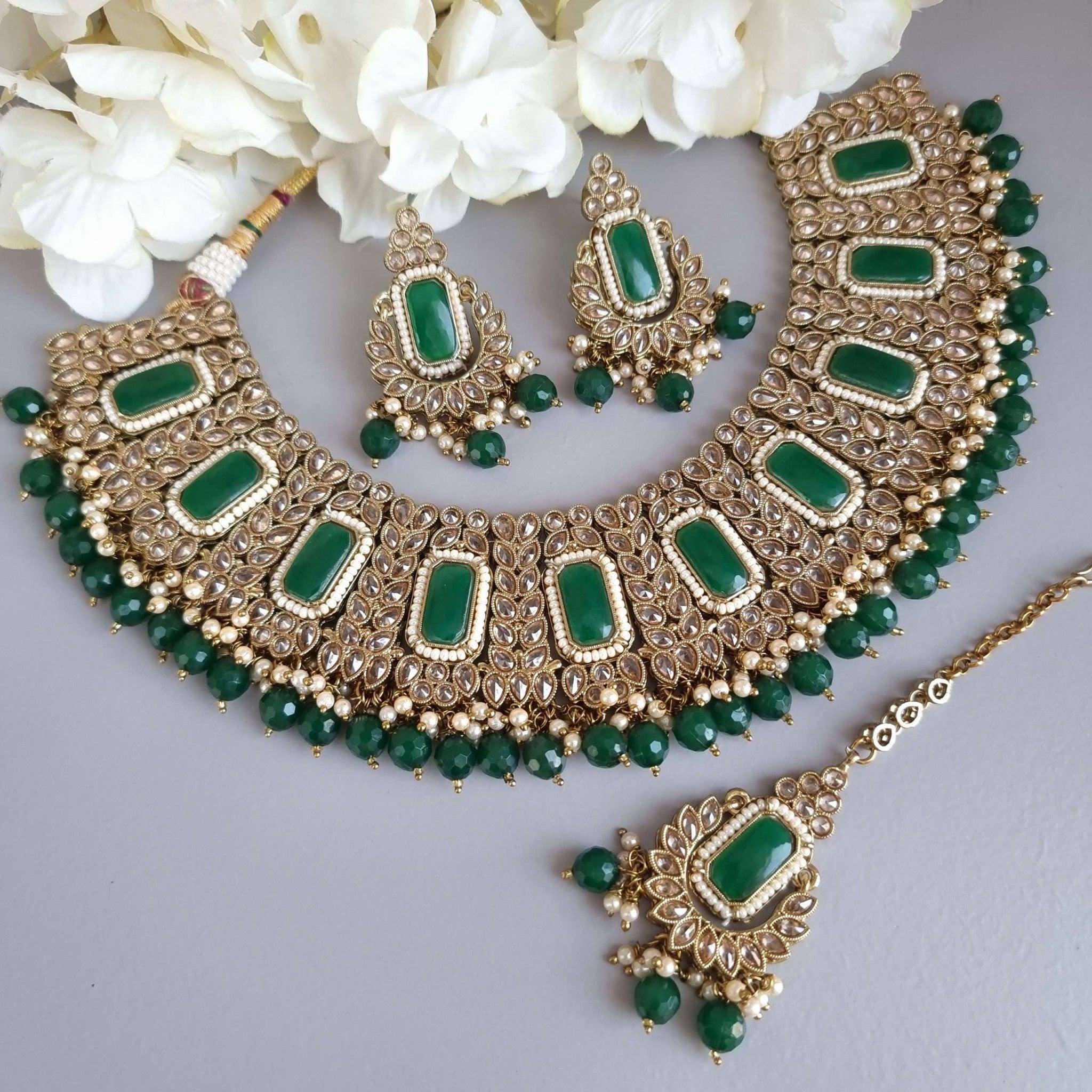 Neha Choker Necklace Set – Nacklace | Fancy Fab Jewels UK