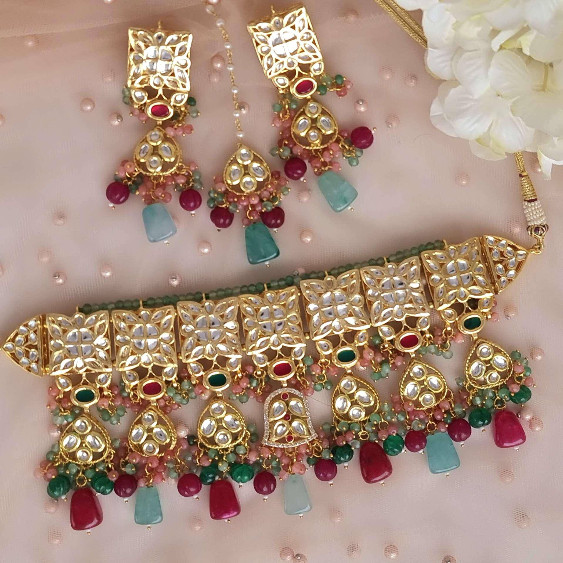 Shahnaz Choker Set – Nacklace | Fancy Fab Jewels UK