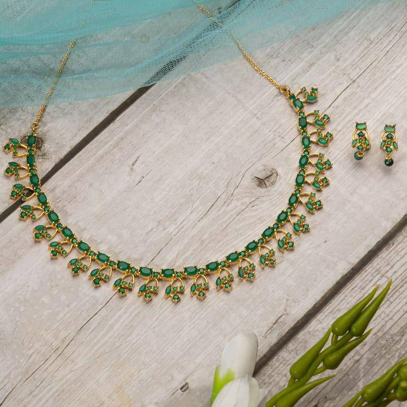 Shyla - CZ Necklace Set with Earrings – Necklace | Fancy Fab Jewels UK