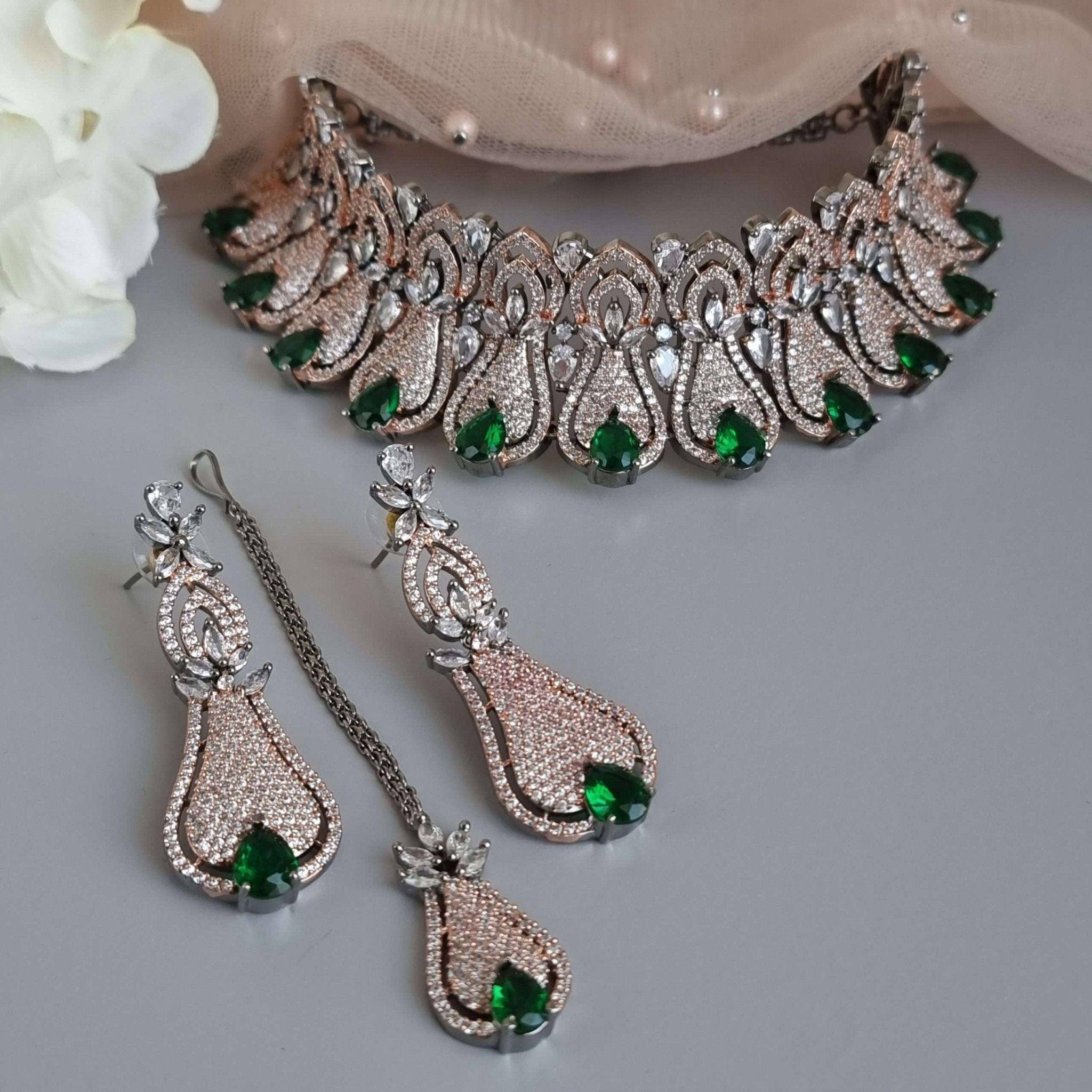 Beautiful Malaika Choker Necklace Set – Necklace | Fancy Fab Jewels UK