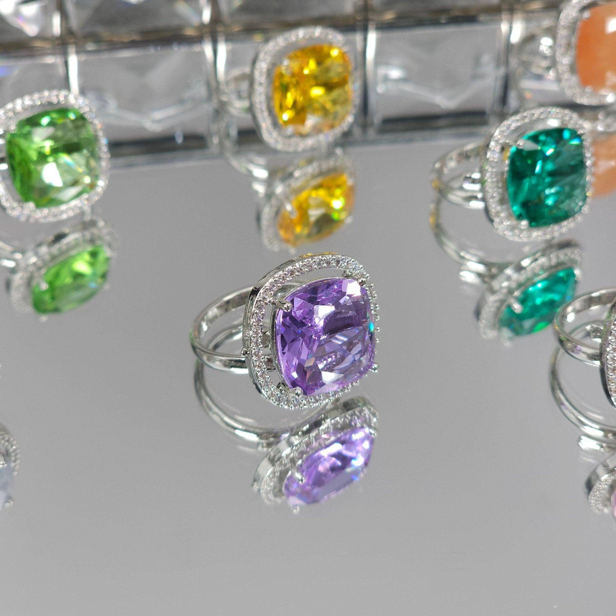 Ella Silver Zirconia Ring – Ring | Fancy Fab Jewels UK