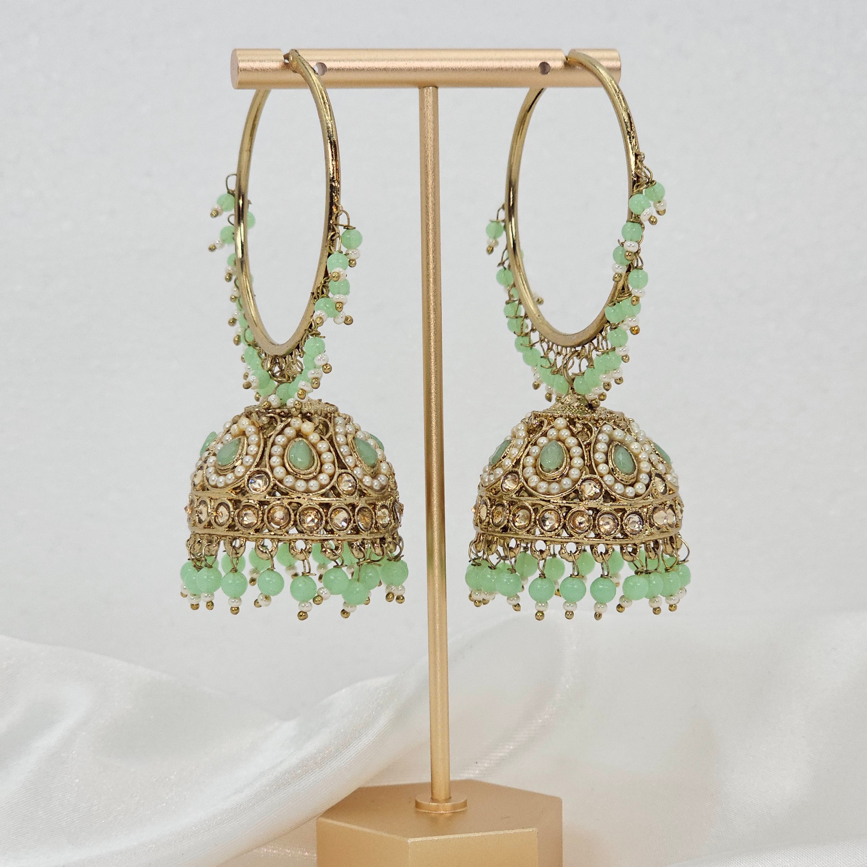 Preet - Bali Jhumka Earrings – Jhumki | Fancy Fab Jewels UK