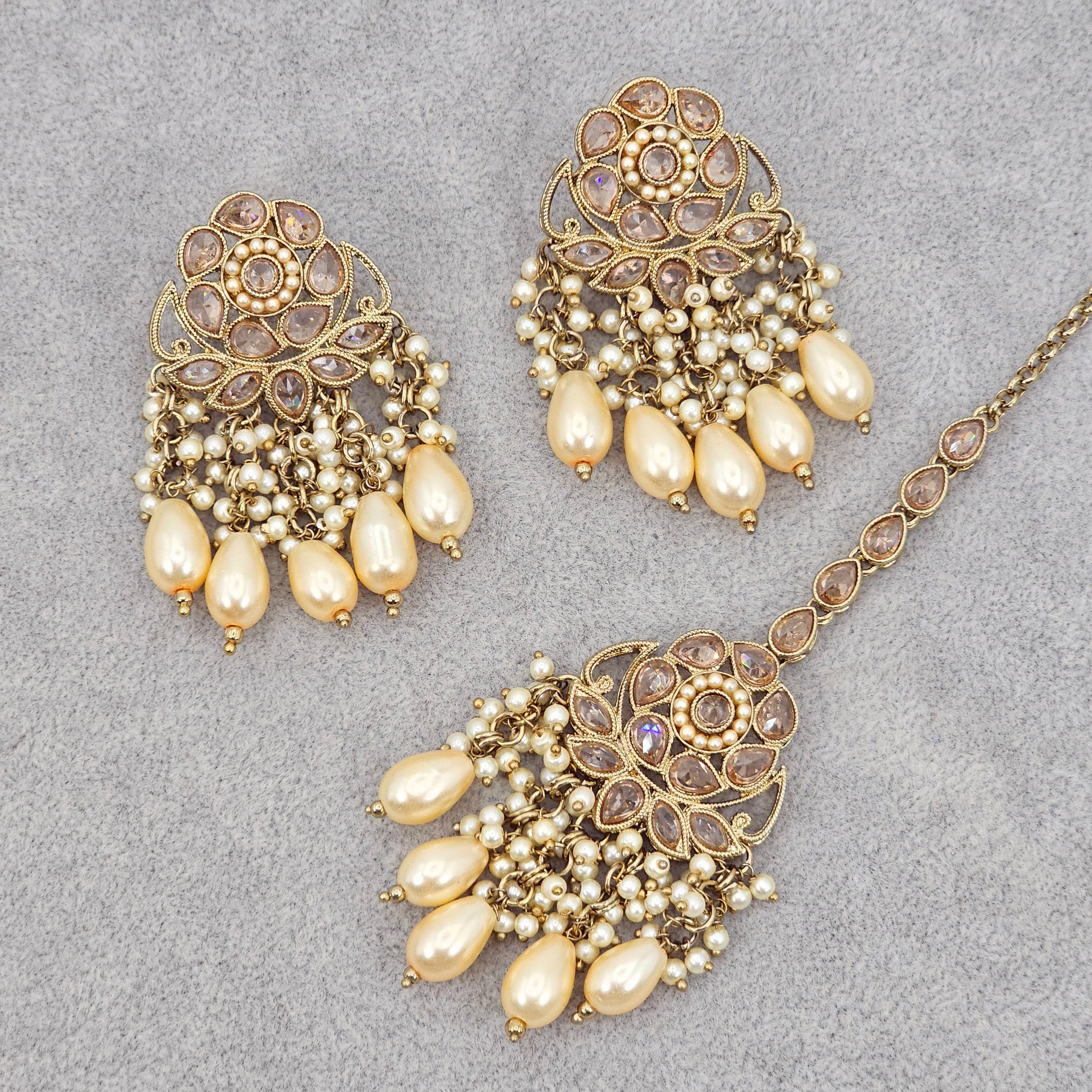 Zara Earrings and Tikka Set – Tikka set | Fancy Fab Jewels UK