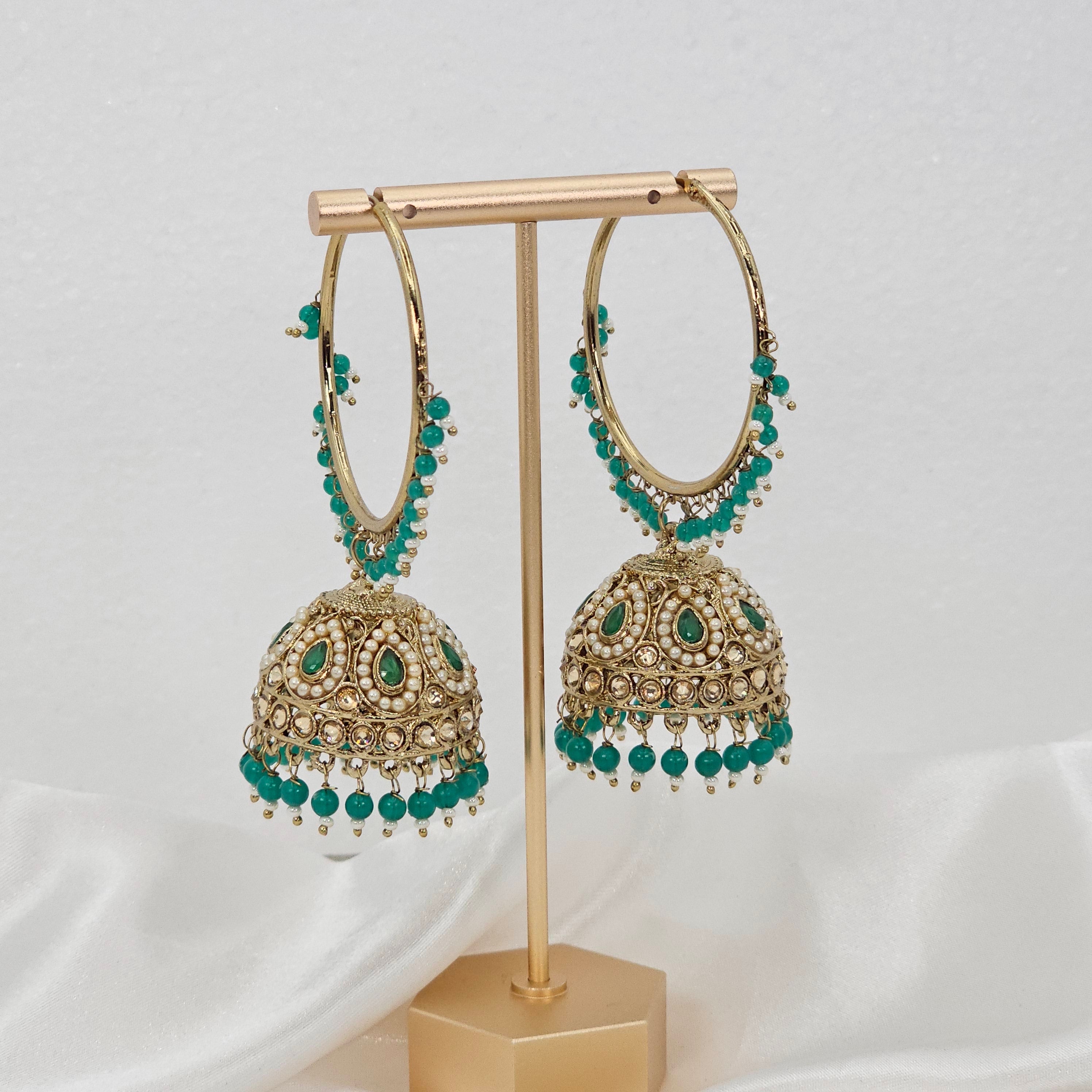 Preet - Bali Jhumka Earrings – Jhumki | Fancy Fab Jewels UK