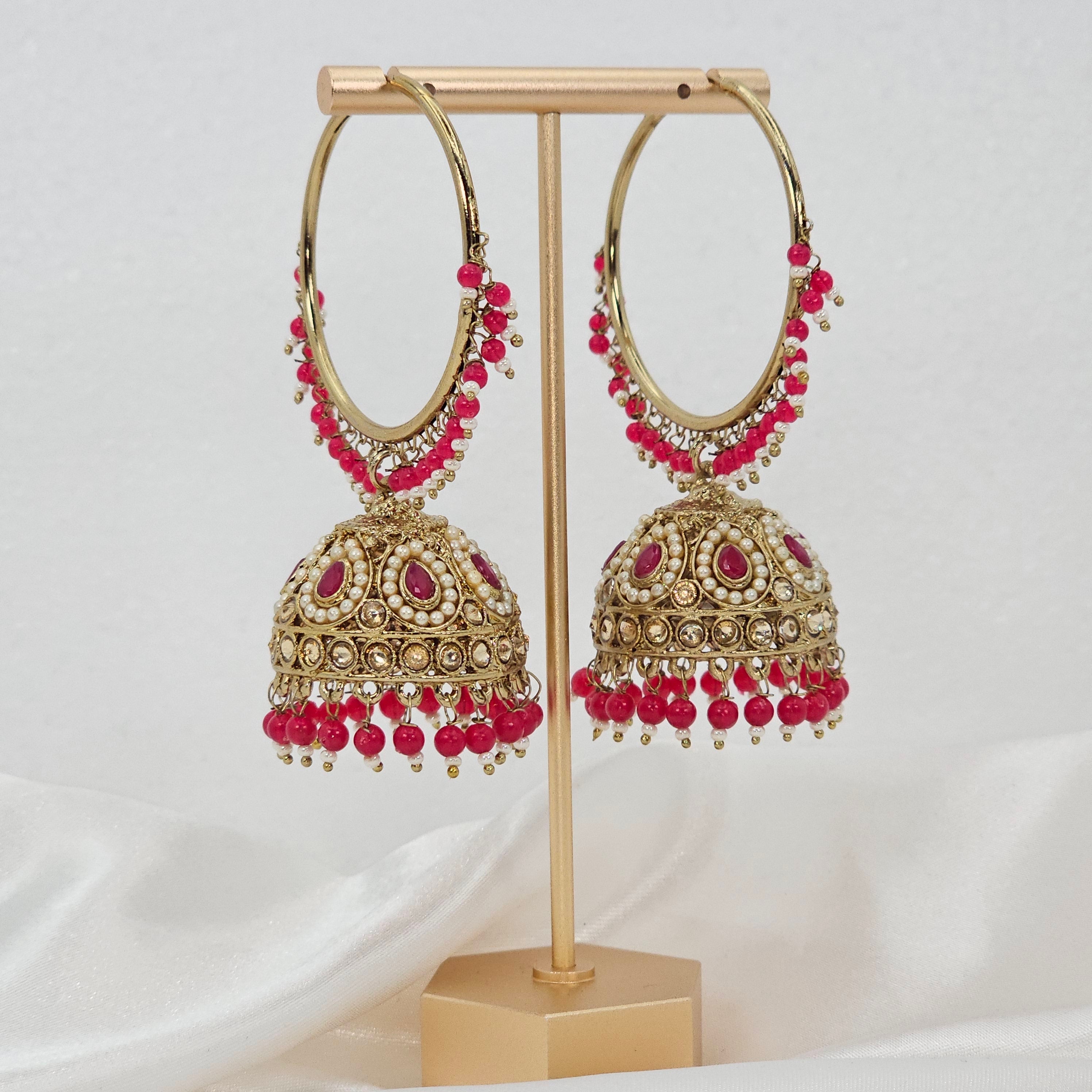 Preet - Bali Jhumka Earrings – Jhumki | Fancy Fab Jewels UK