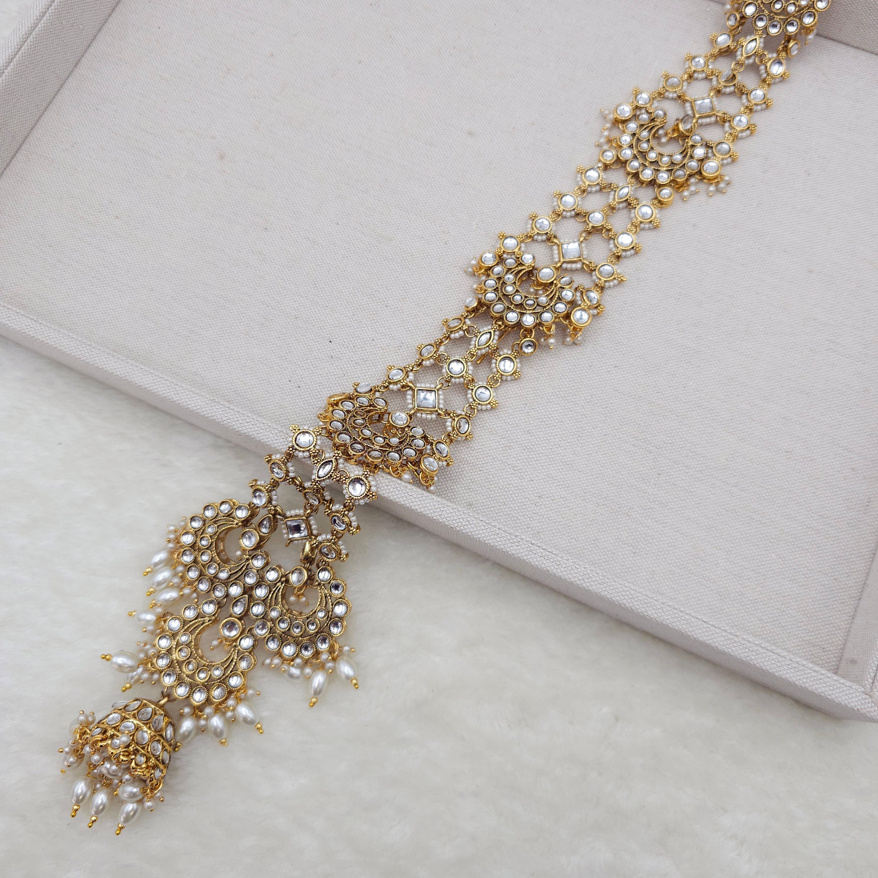 Priya - Kundan Jadau Pearl Hair Choti Pranda