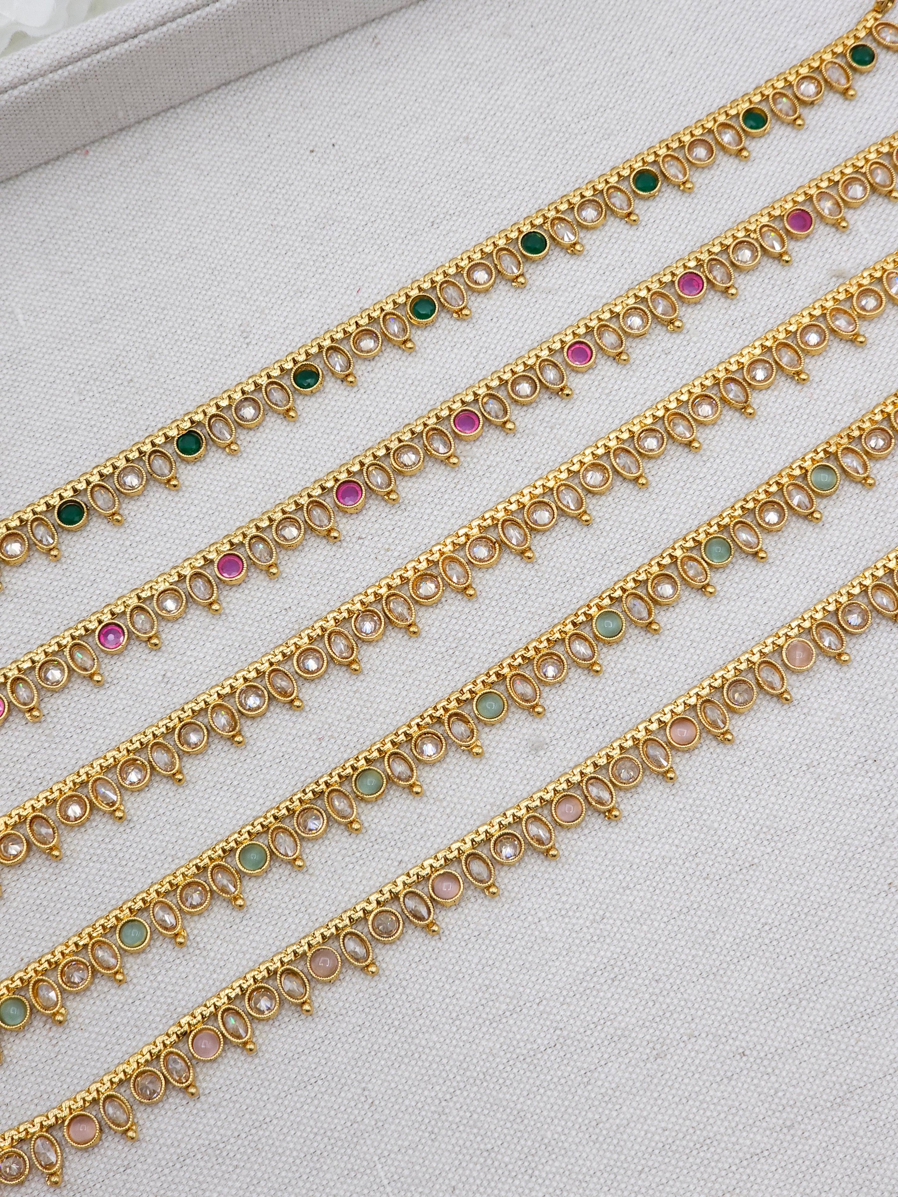 Roma Gold Plated polki Anklets