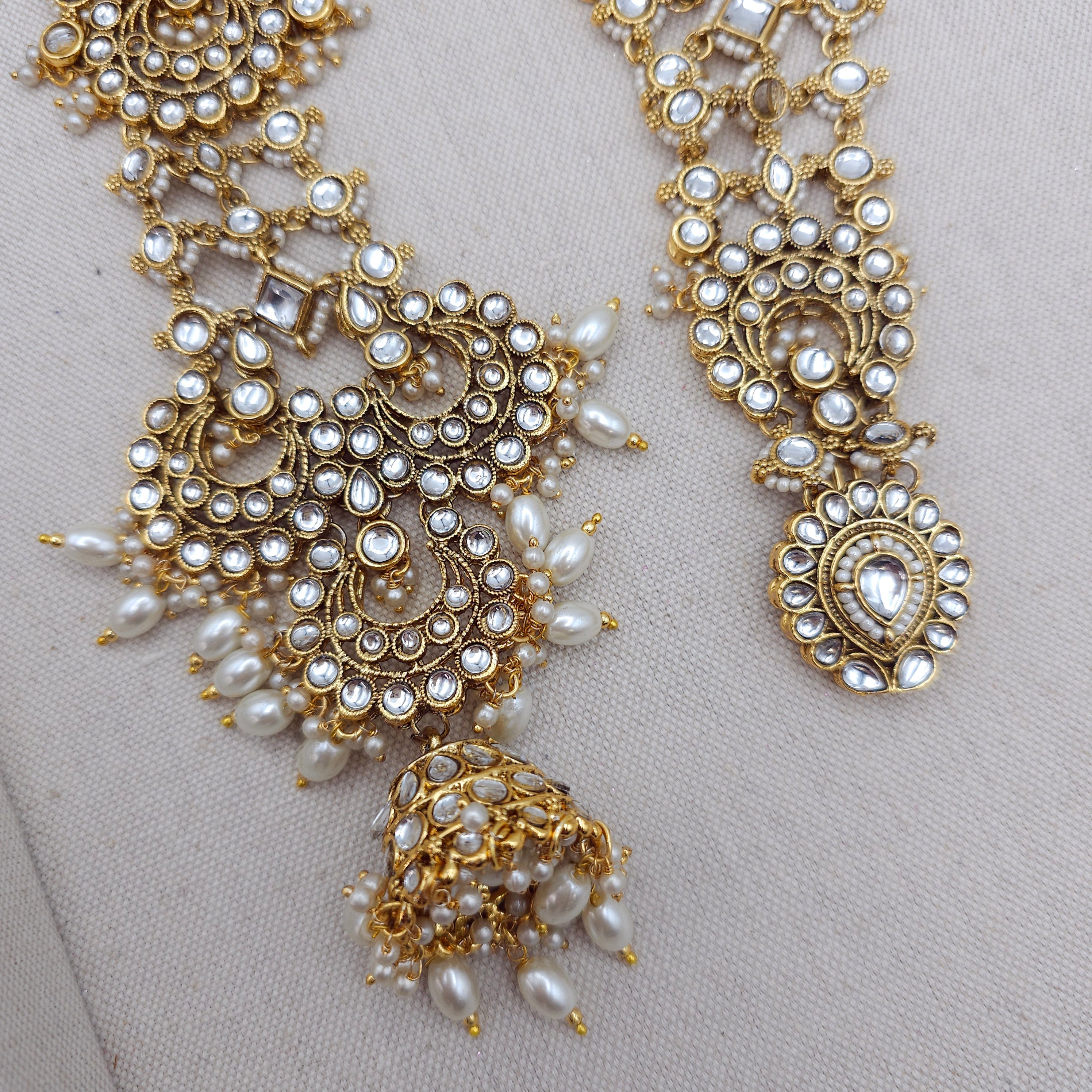 Priya - Kundan Jadau Pearl Hair Choti Pranda