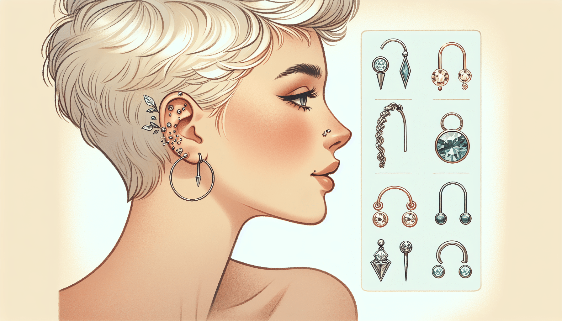 7 Stunning Helix Piercing Jewelry Options to Elevate Your Style - Fancy Fab Jewels