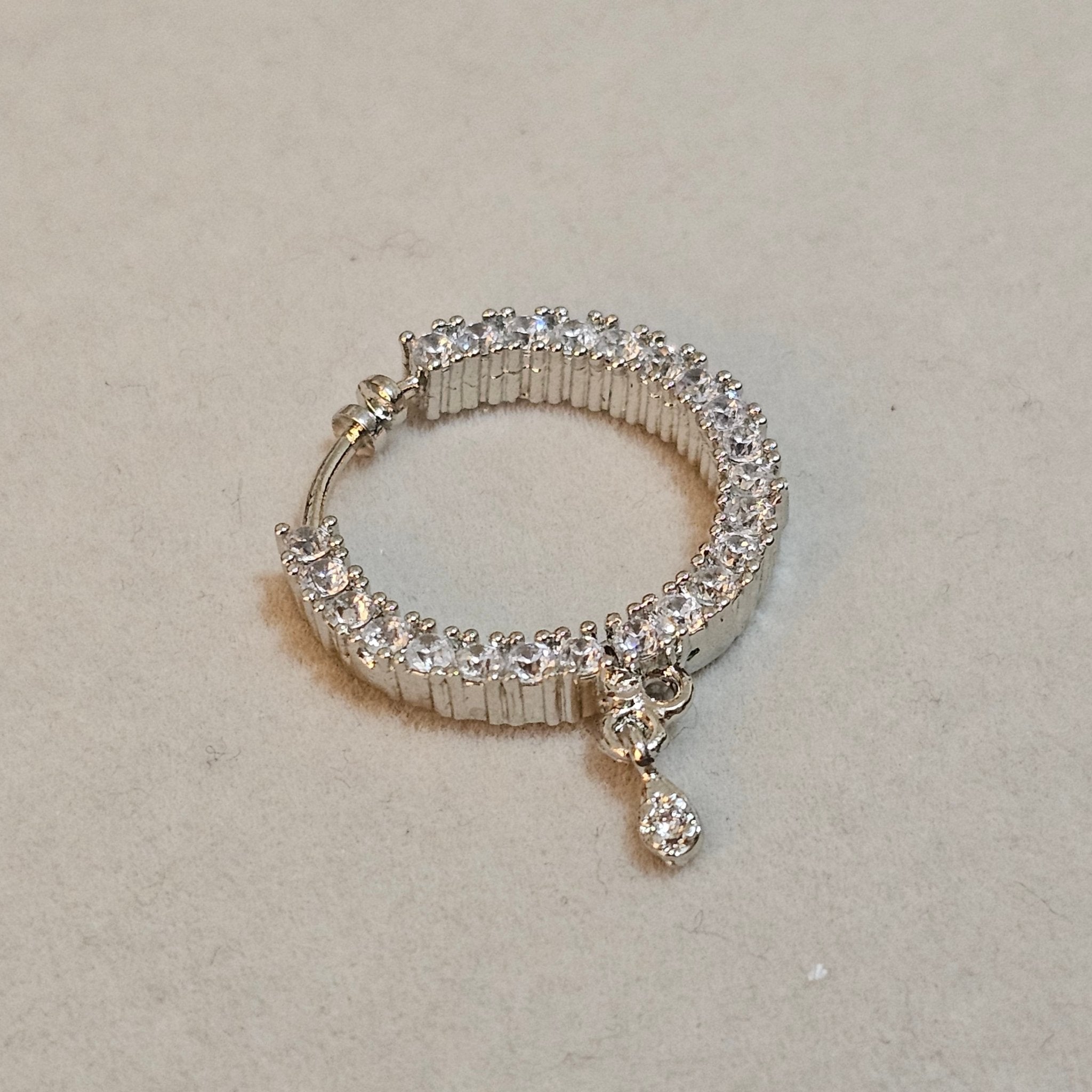 1.5cm Noori AD Nose Ring - Fancy Fab Jewels