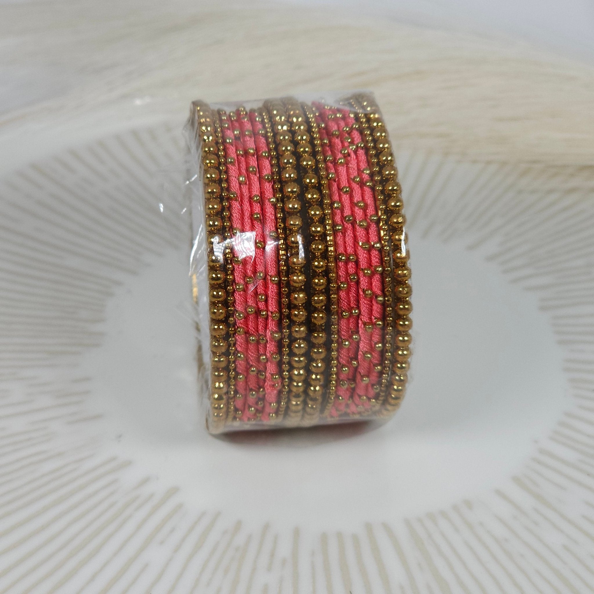 16 pcs Thread Bangle Set - Available in Many Colours - Fancy Fab Jewels