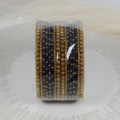 16 pcs Thread Bangle Set - Available in Many Colours - Fancy Fab Jewels