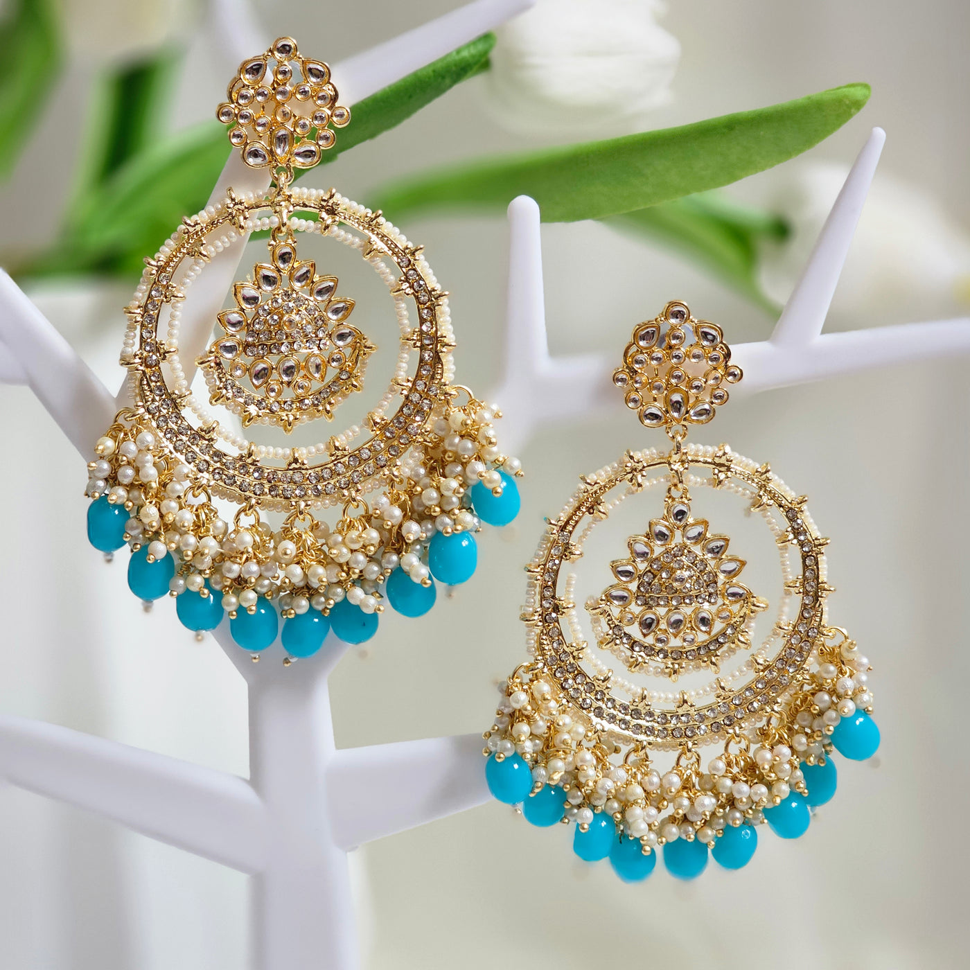 Bijli earrings sale in gold