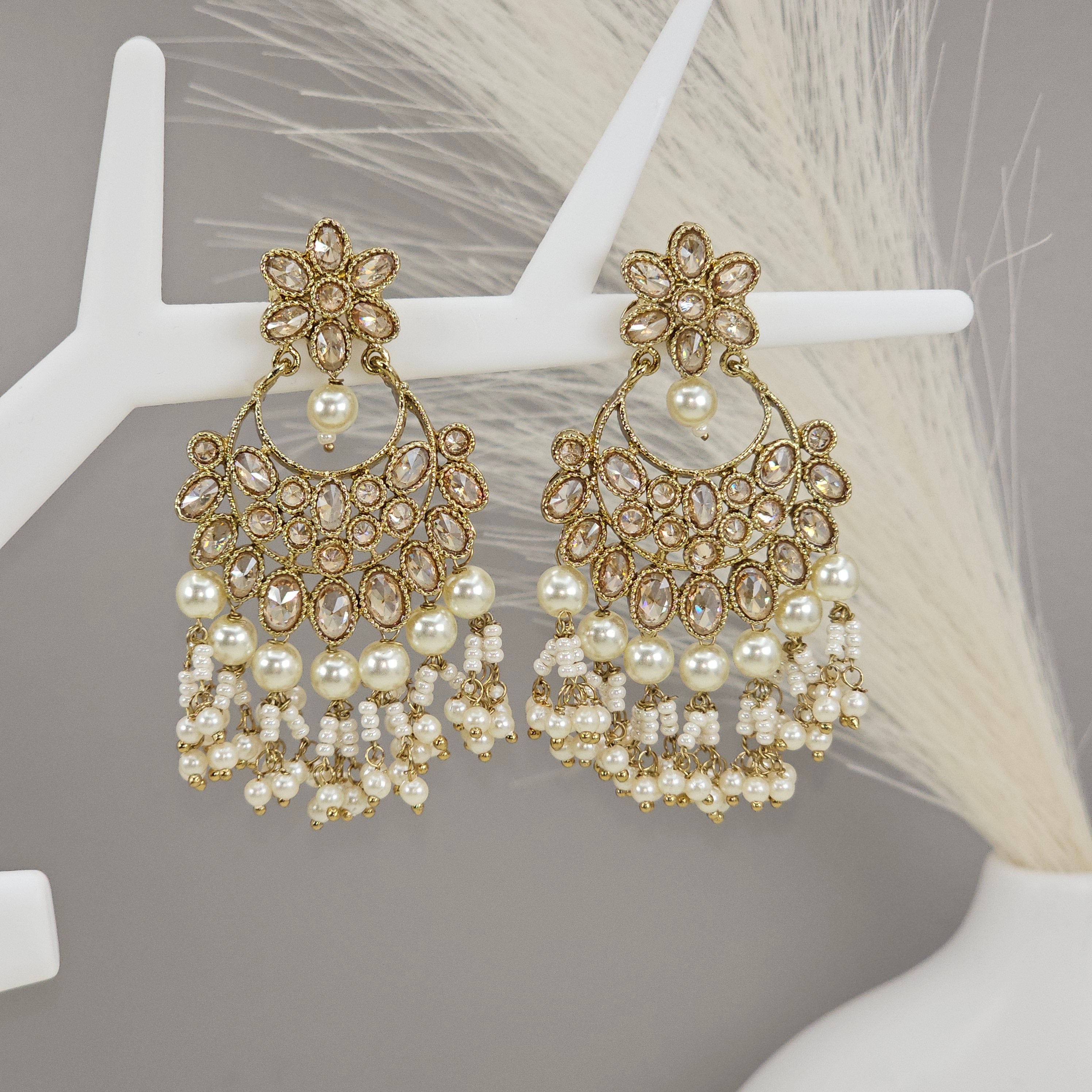 Luxury chandelier earrings for women