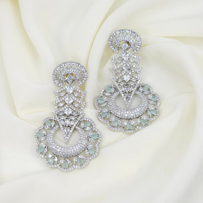 American Diamond Drop Earrings 