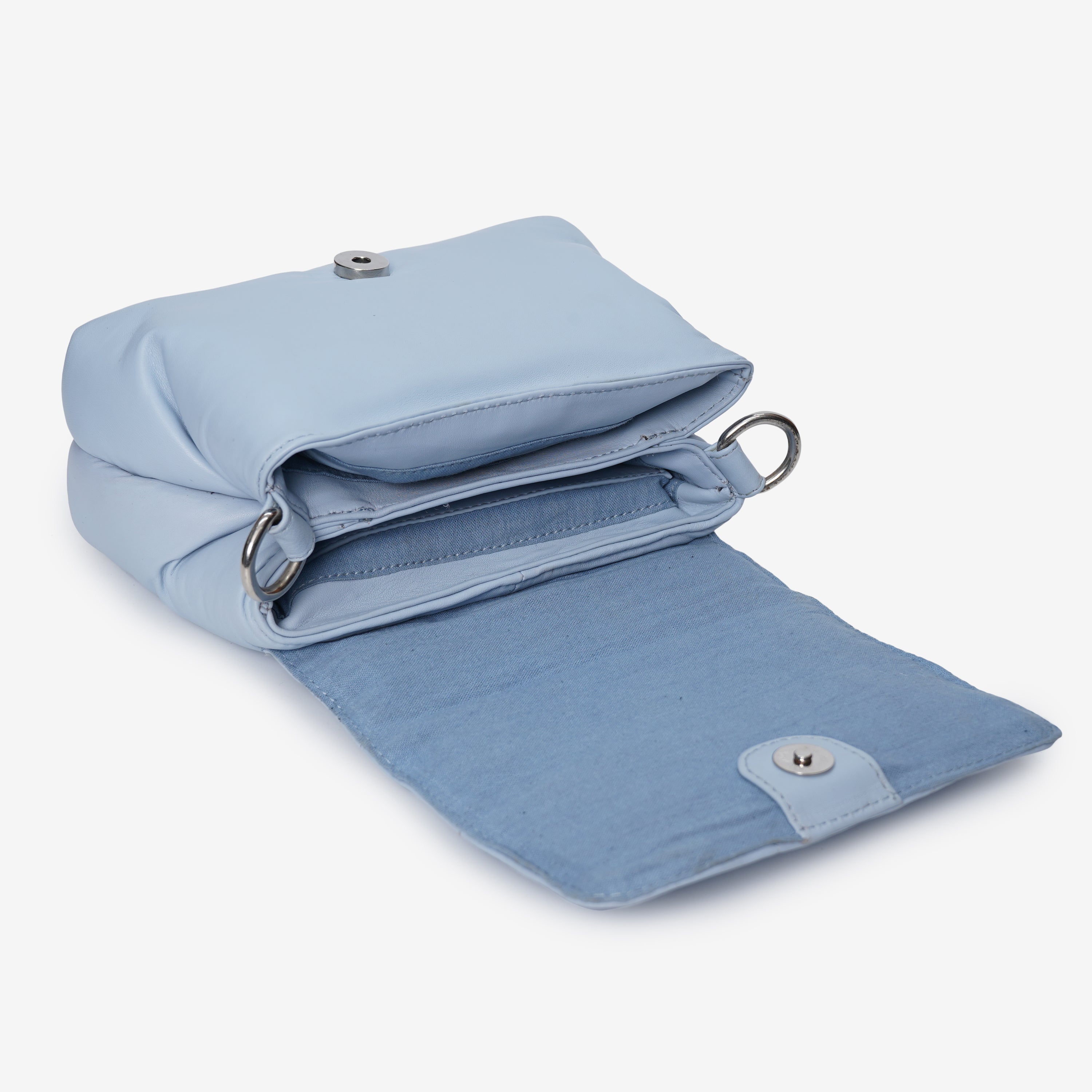 Soft Baby Blue Genuine Leather Cross-body: Everyday Luxury.