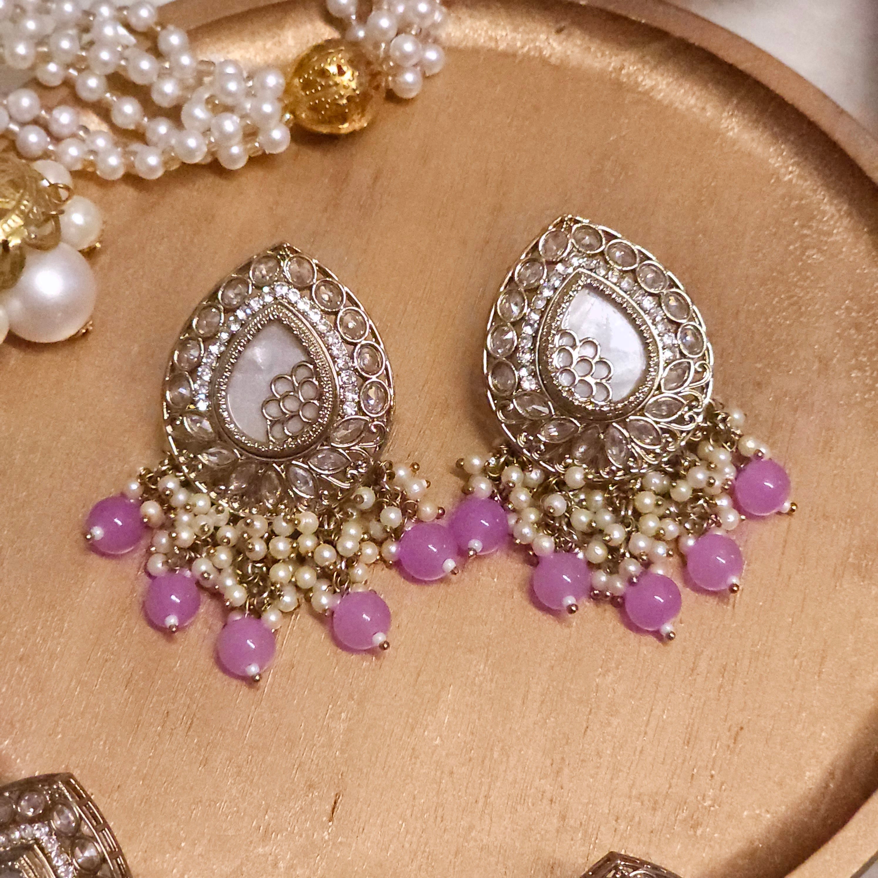 Lilac Statement Earrings