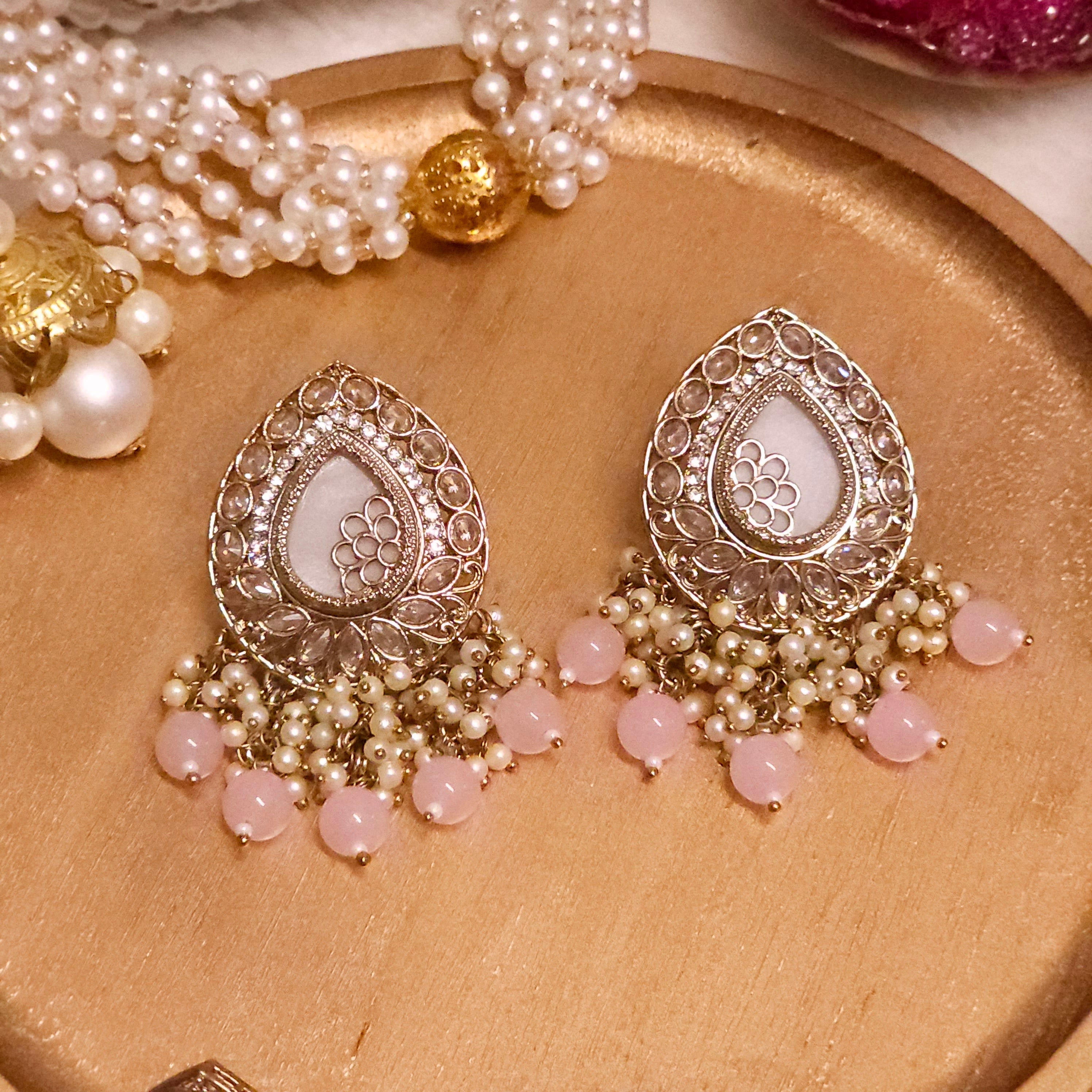  Pink Statement Earrings 