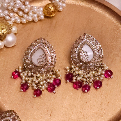 Ruby Statement Earrings 